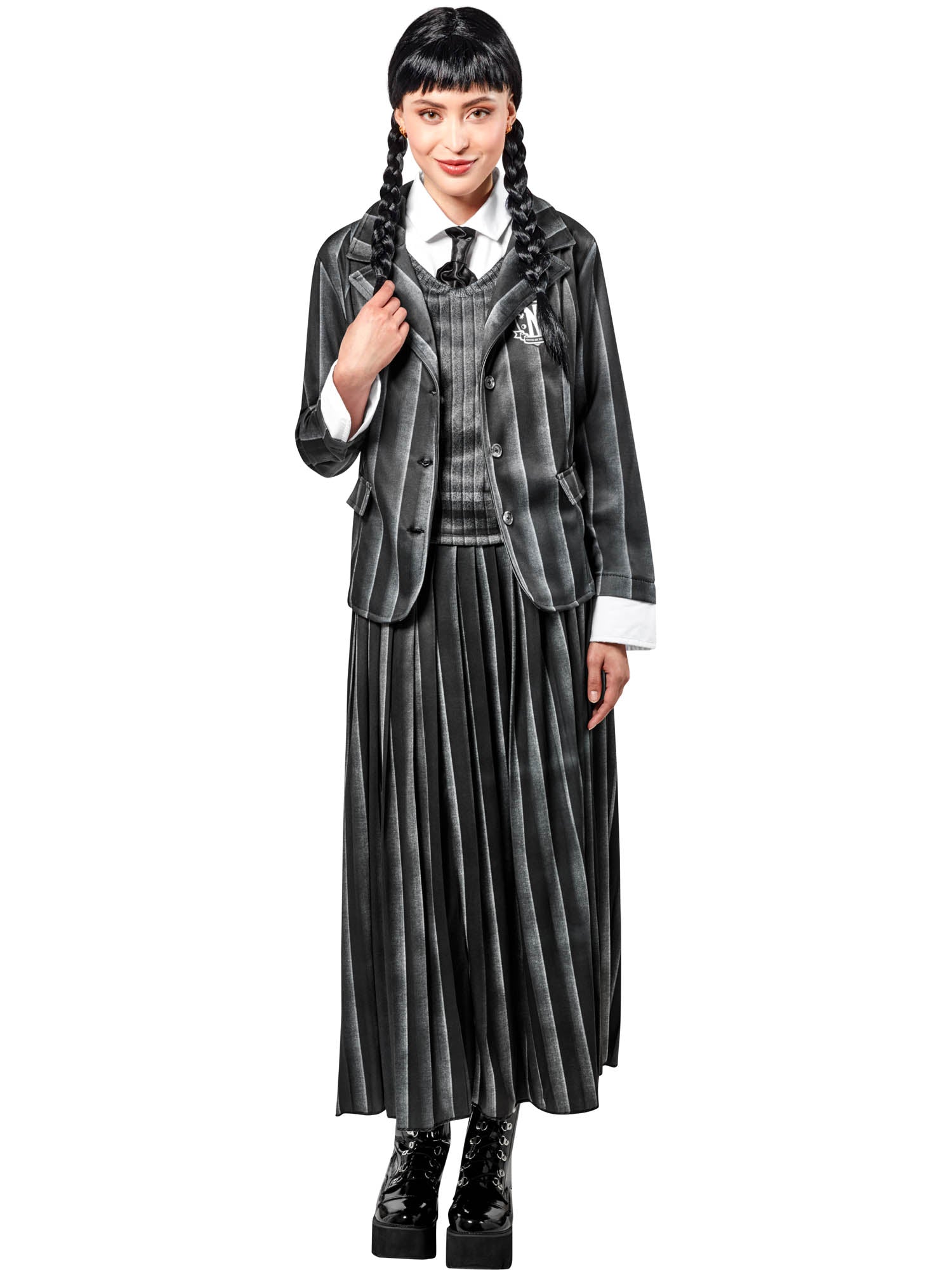 Volwassenenkostuum Wednesday Addams Schooluniform
