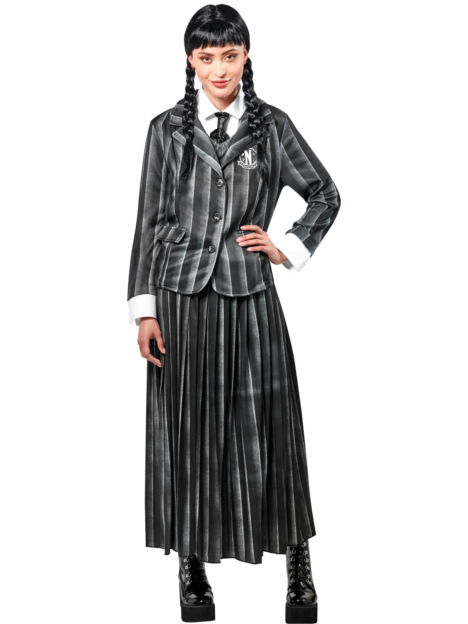 Volwassenenkostuum Wednesday Addams Schooluniform