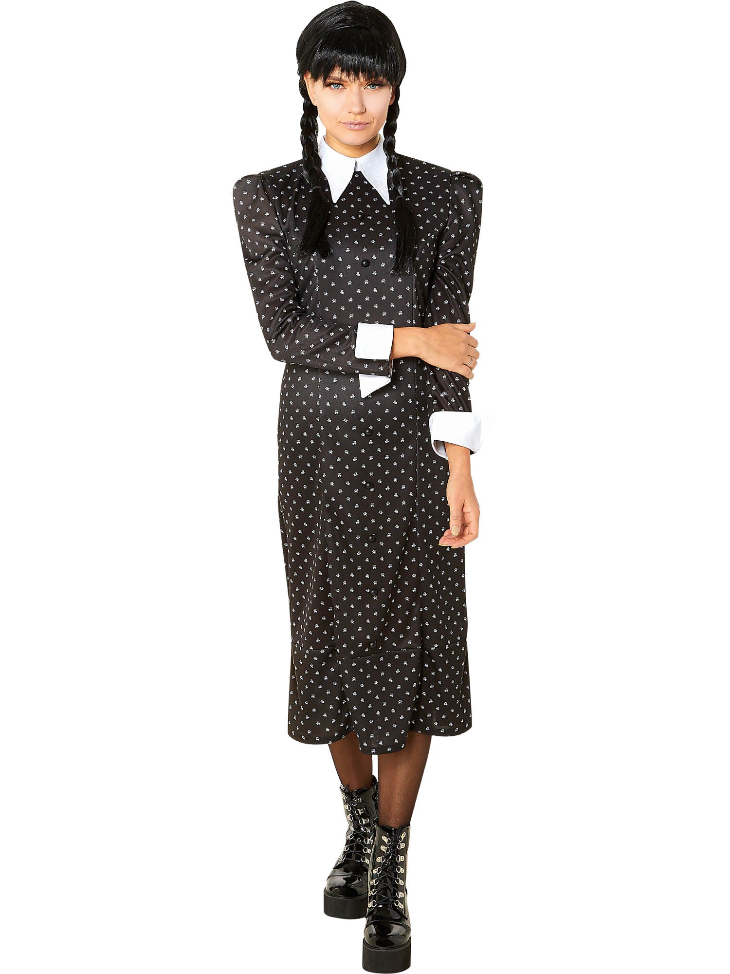 Volwassenenkostuum Wednesday Addams Jurk