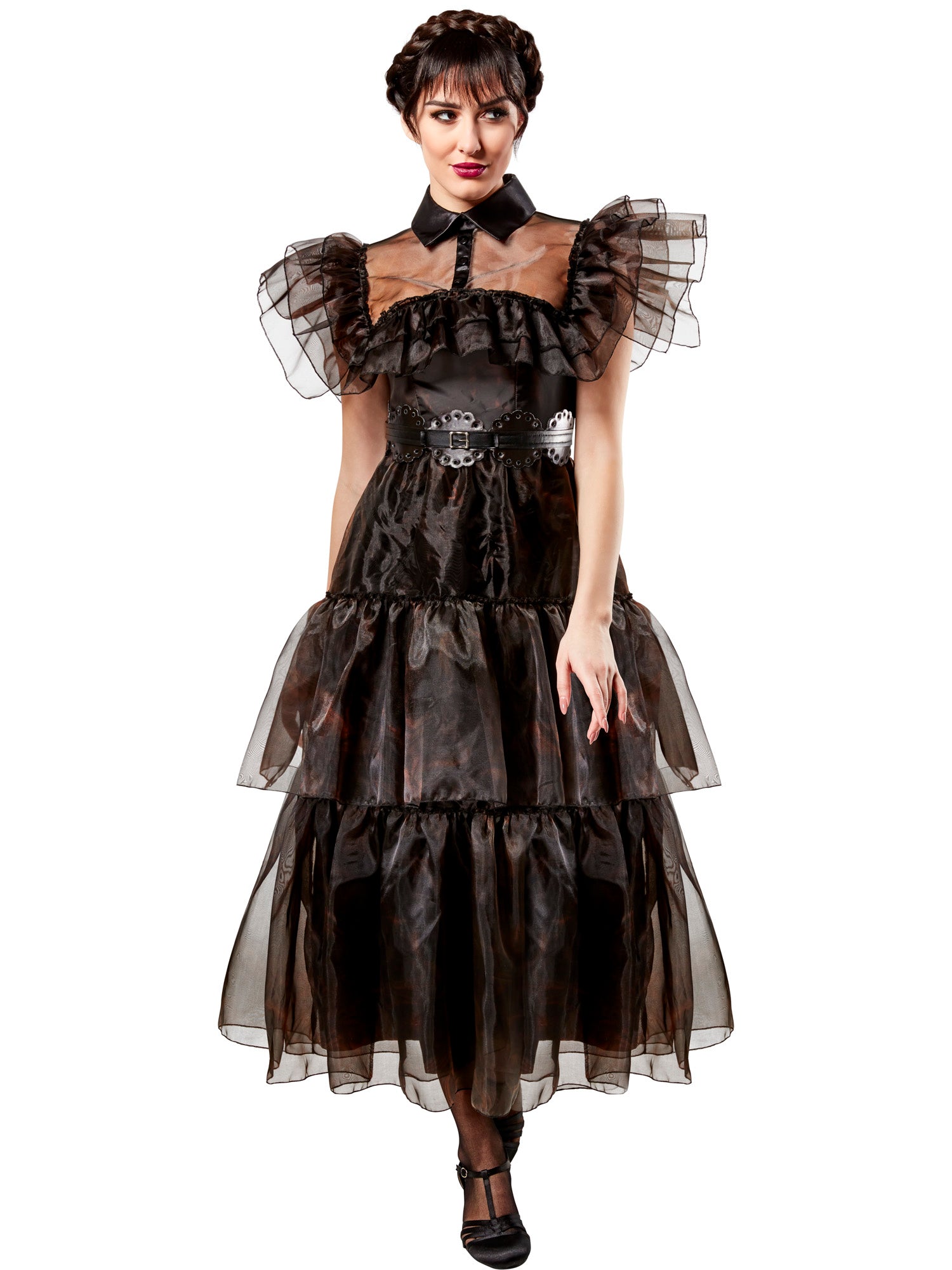 Wednesday Addams Rave'n Volwassen Jurk Kostuum