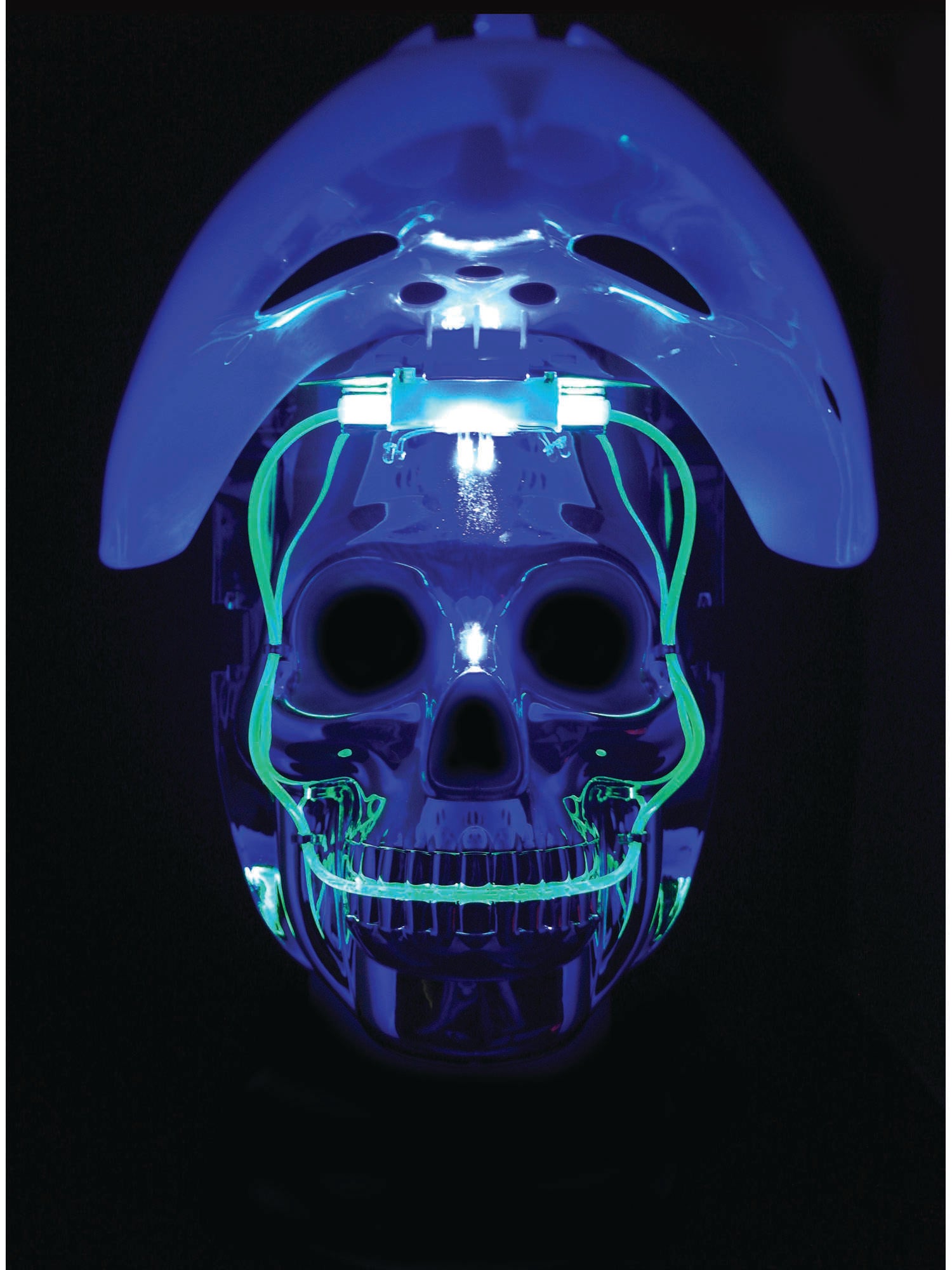 Wit Glow-in-the-dark Hockeymasker