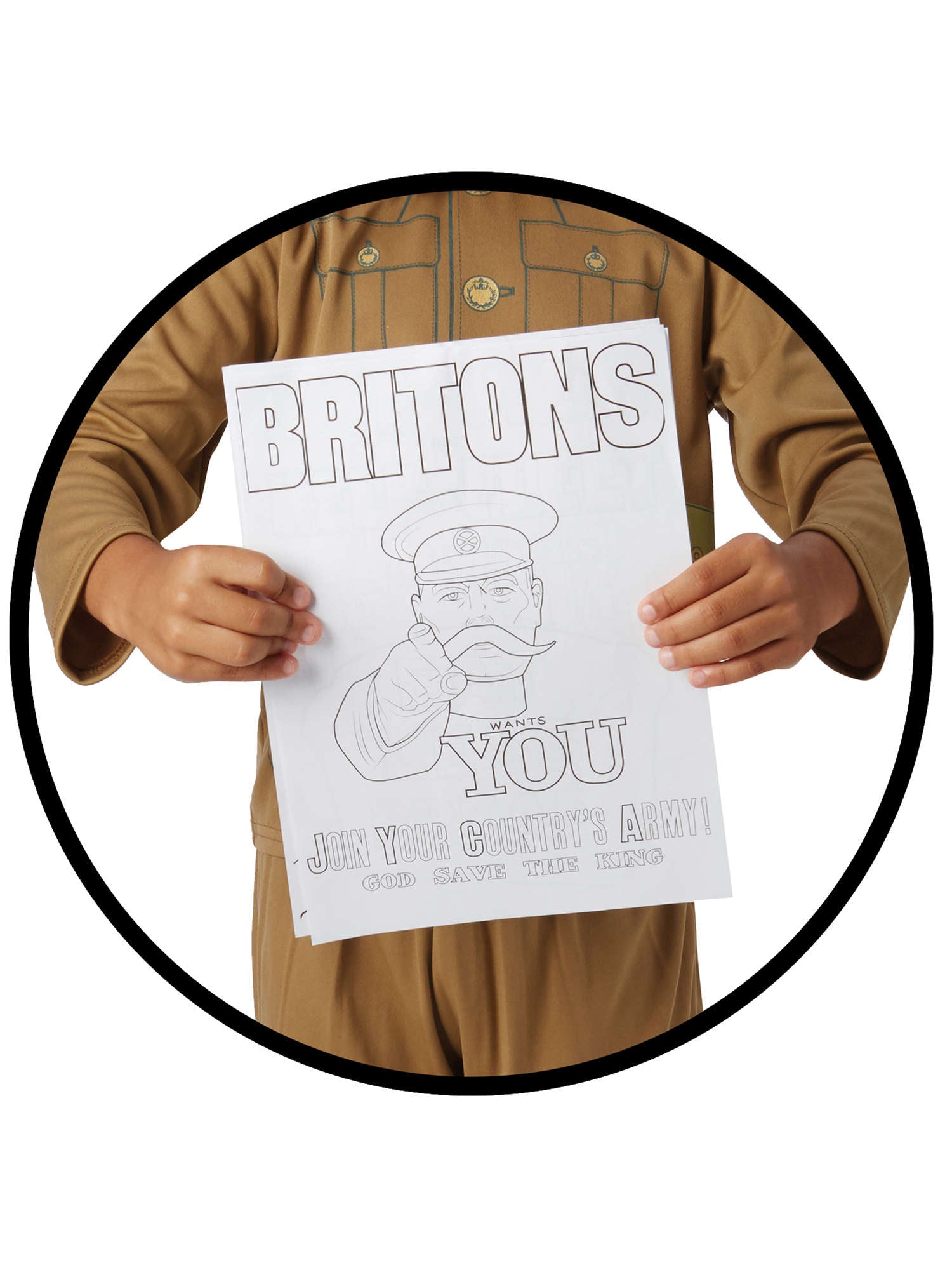 Kinderkostuum Soldaat Eerste Wereldoorlog