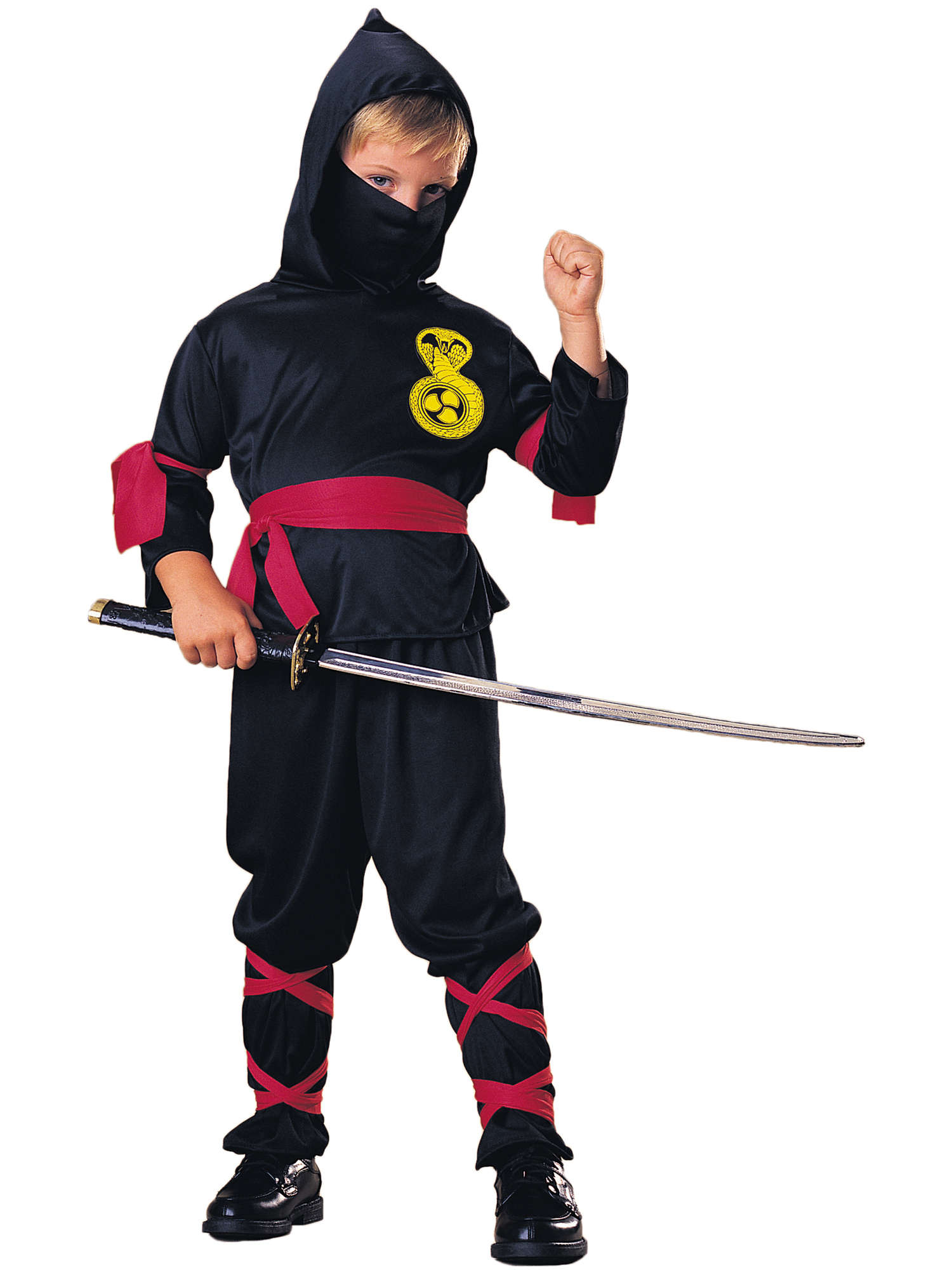 Spookhuis Zwarte Ninja Kinderkostuum