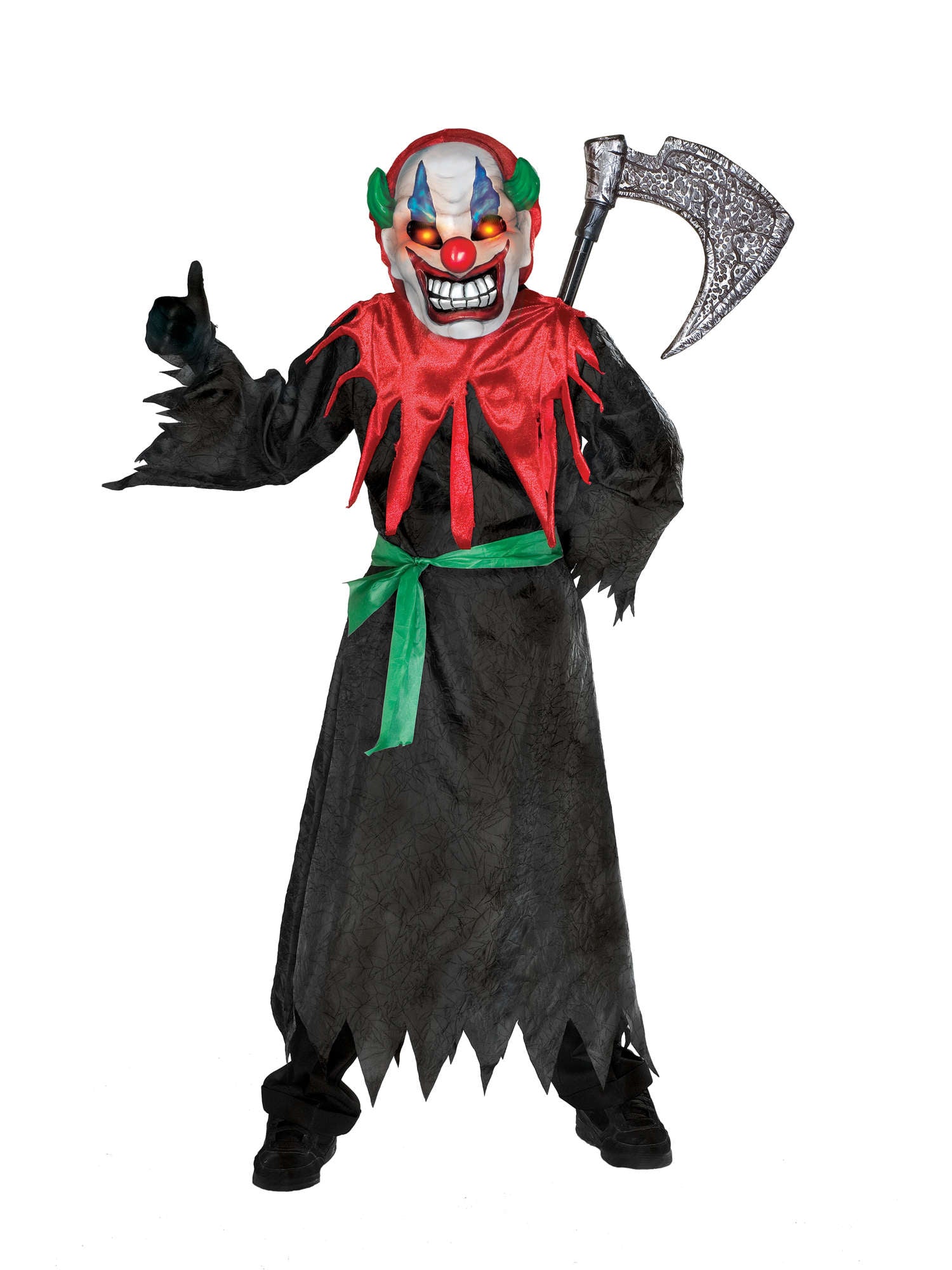 Lichtgevend clown kostuum