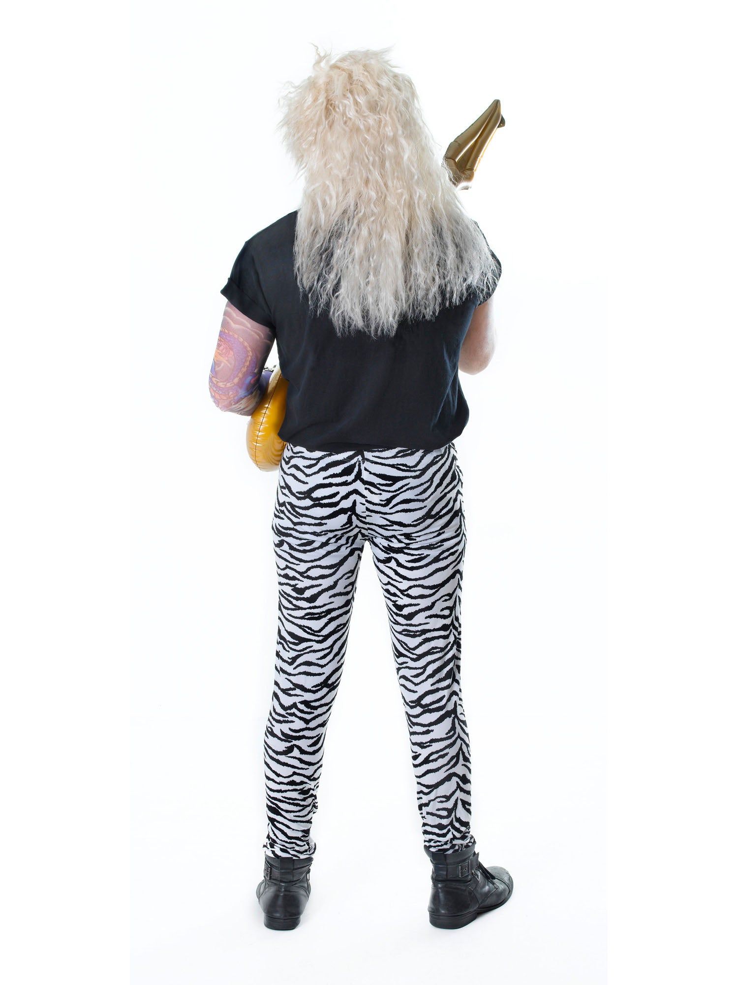 Volwassenenkostuum Rocker Zebraprint Broek