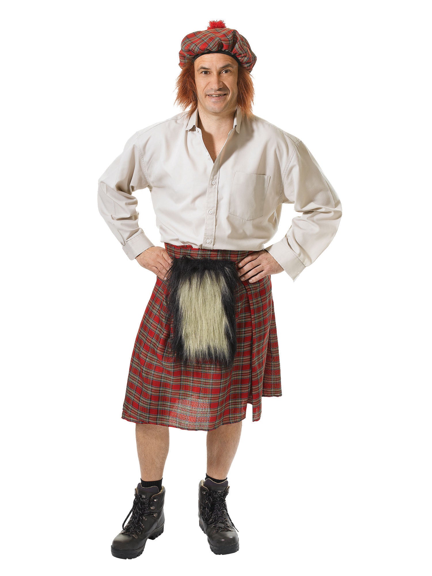 Volwassenenkostuum Schots Kilt met Hoed