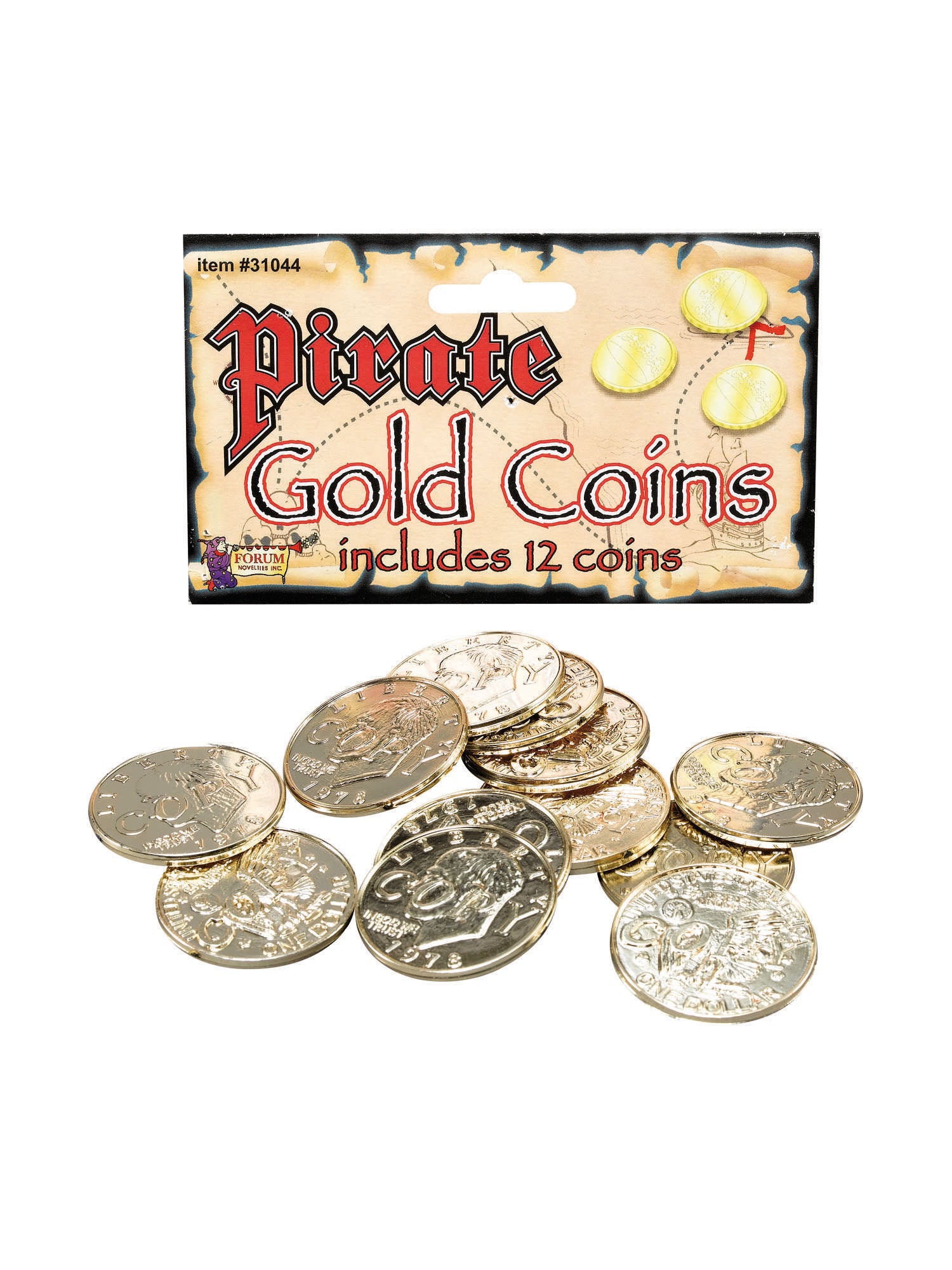 Piratenmunten (12 st.) Kostuumaccessoire