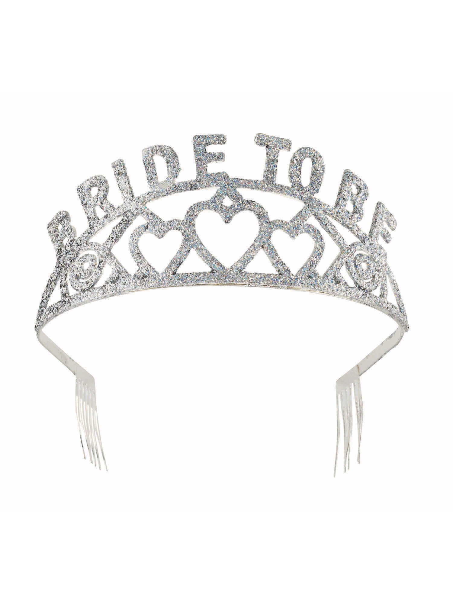 Bride to Be Glitter Tiara Kostuumaccessoire