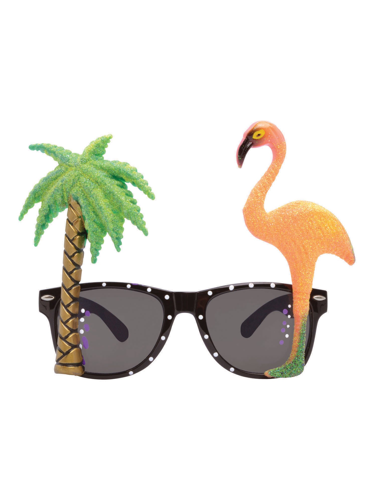 Flamingo & Palmboom Zonnebril Kostuumaccessoire