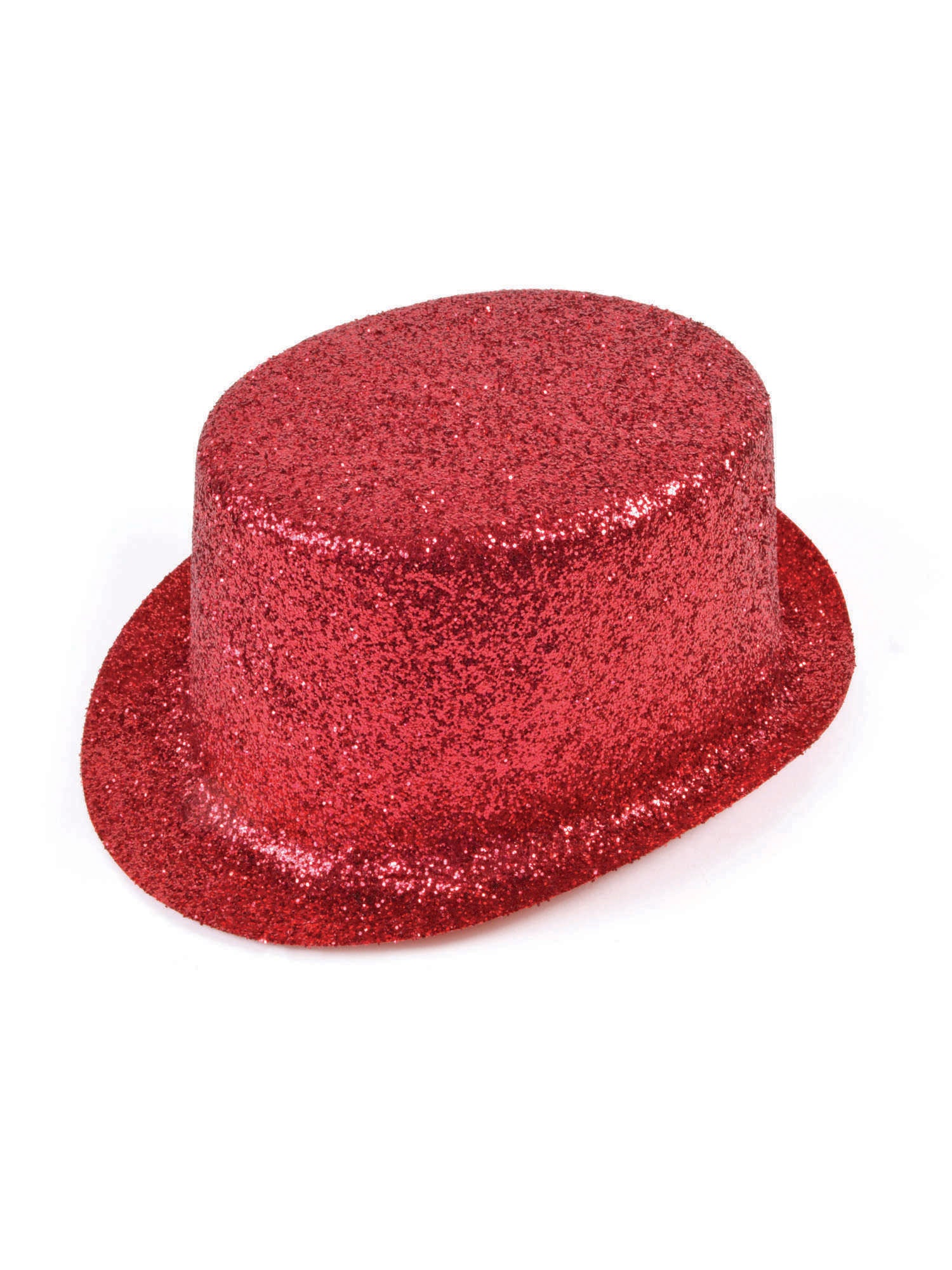 Rode glitter topper hoed