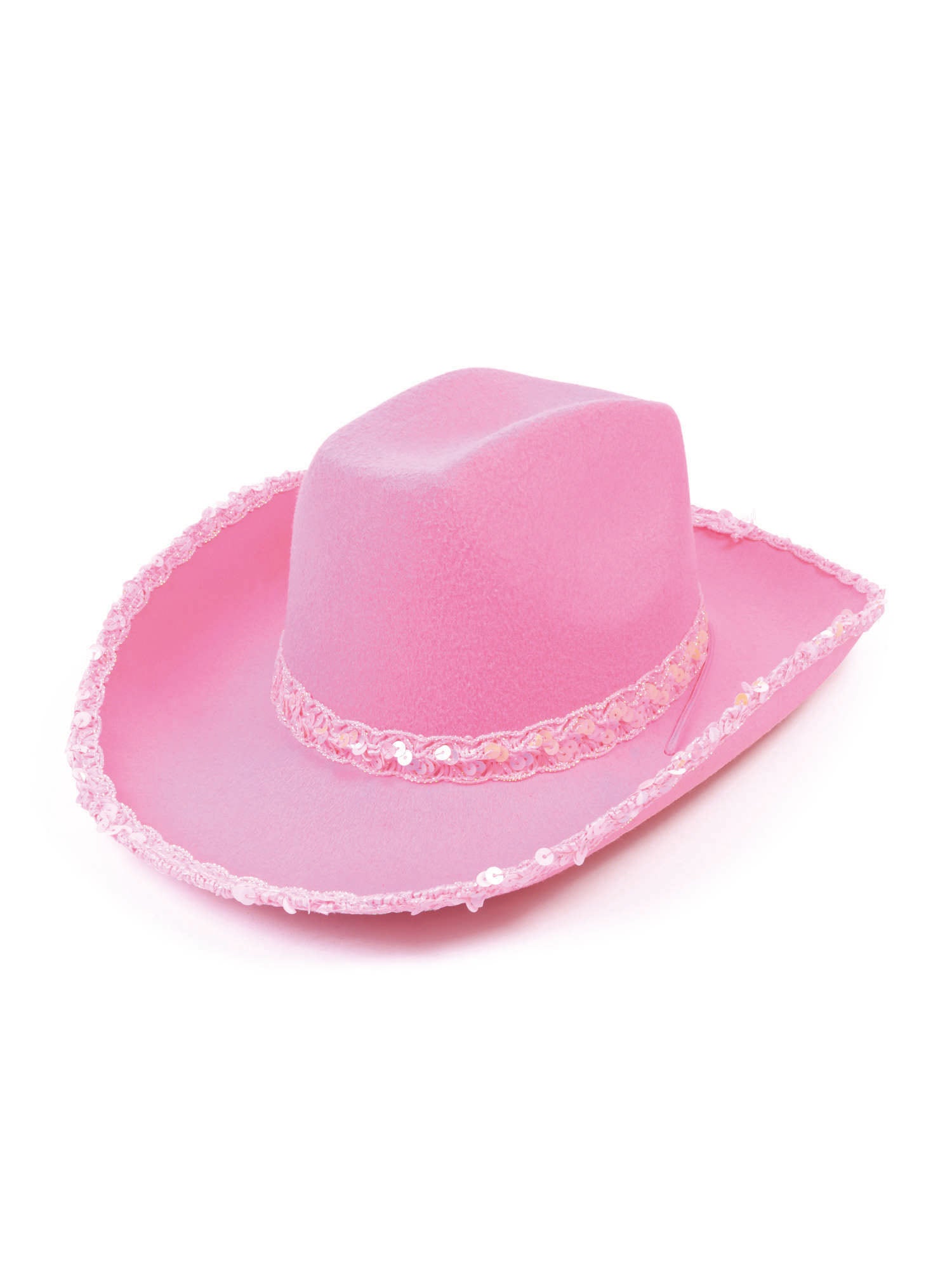 Roze cowboyhoed met pailletten