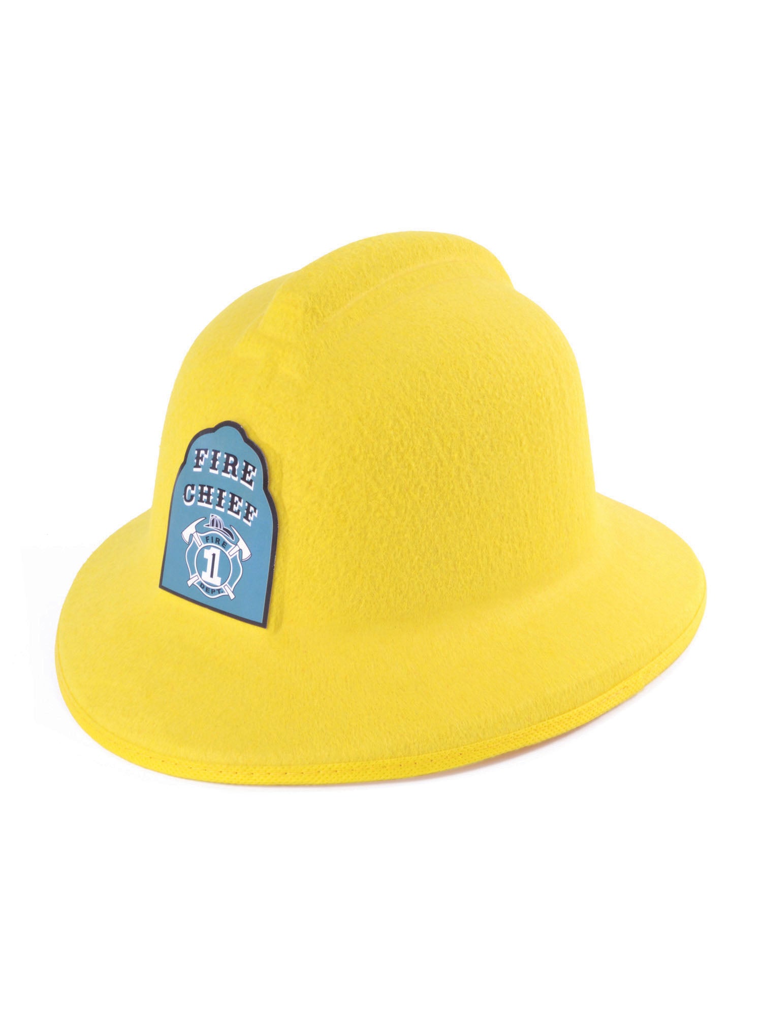 Brandweerhelm. Vilt, met embleem