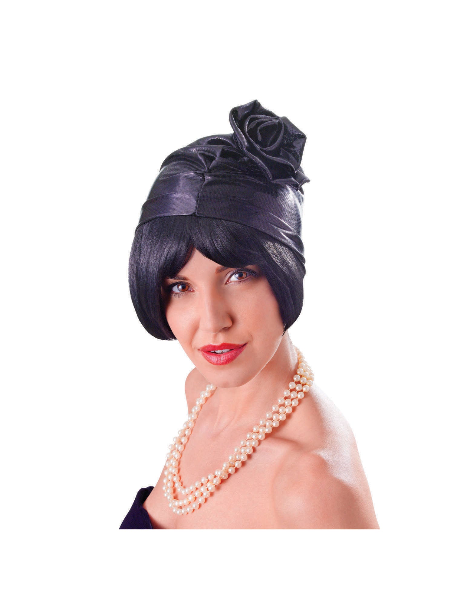 Zwarte cloche hoed uit de jaren '20