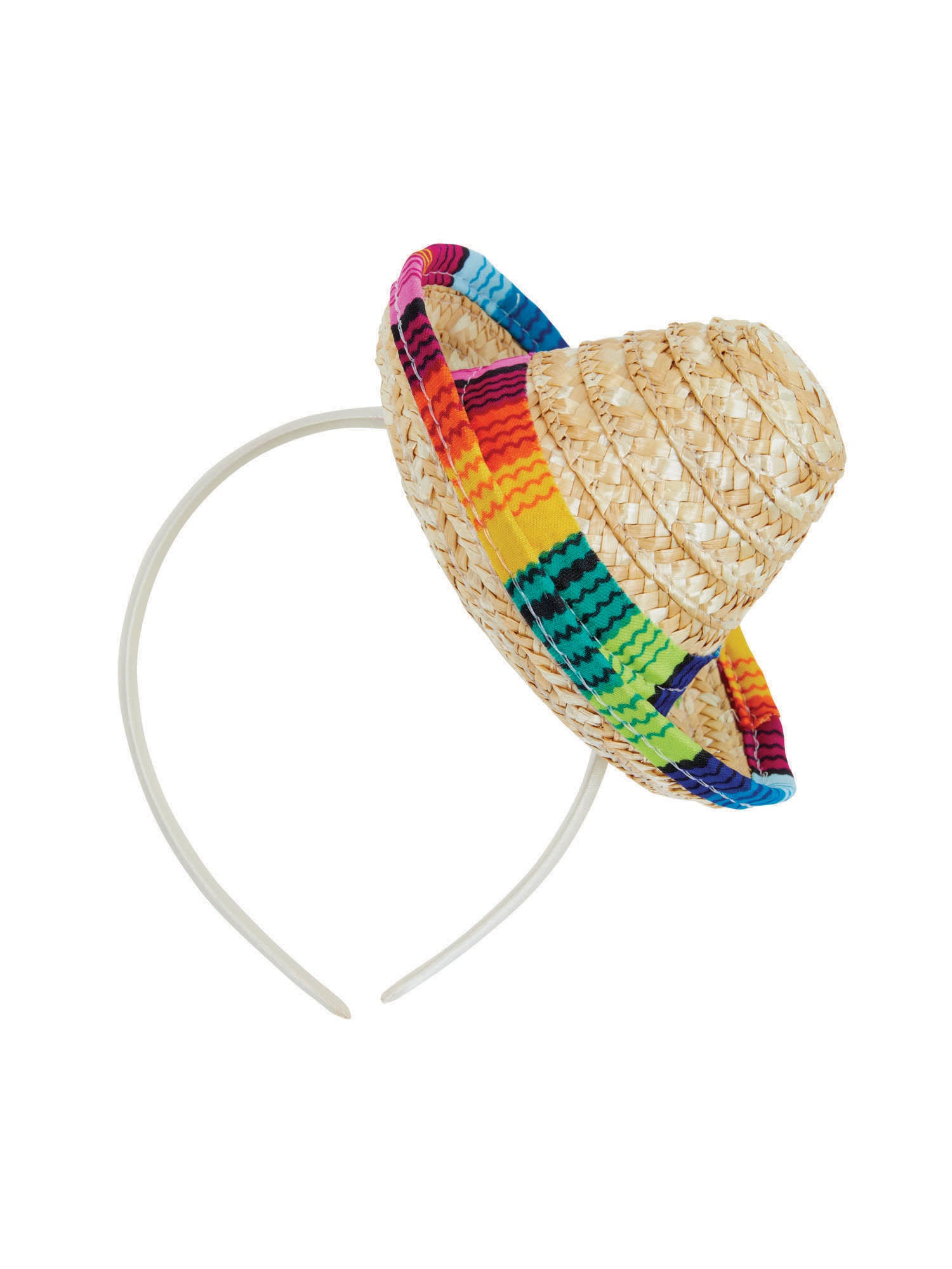 Mini stro sombrero op haarband
