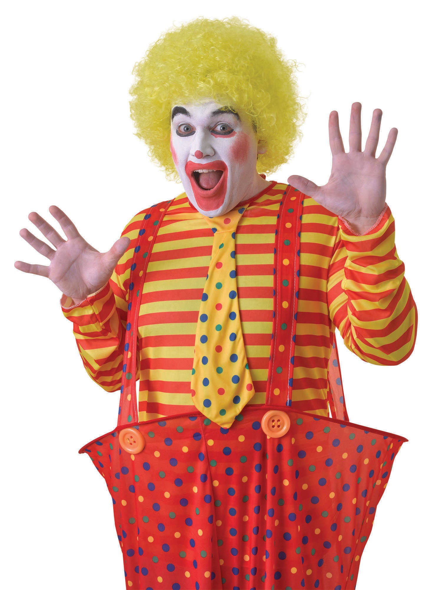 Gele Clownpruik