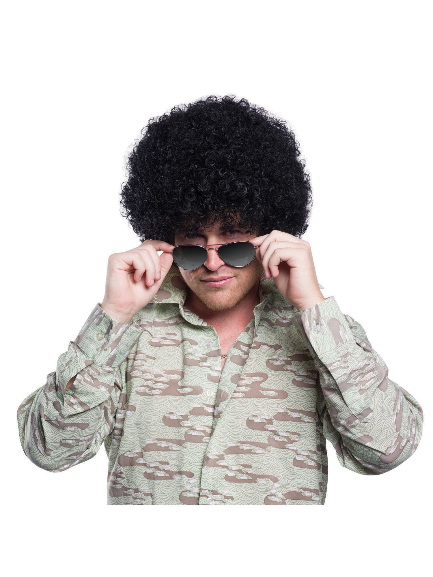 Zwarte jaren 70 Afro-pruik