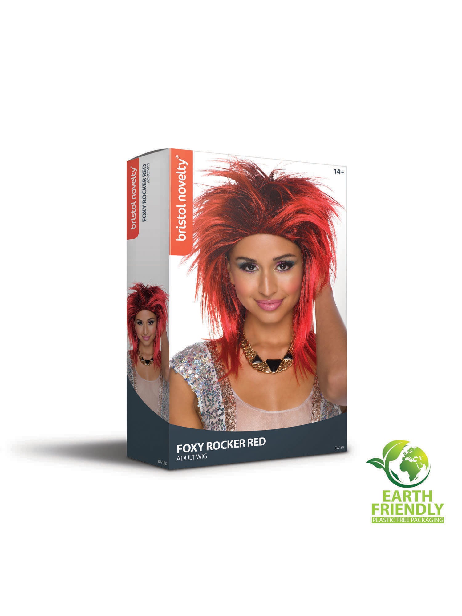 Rode Foxy Rocker Pruik