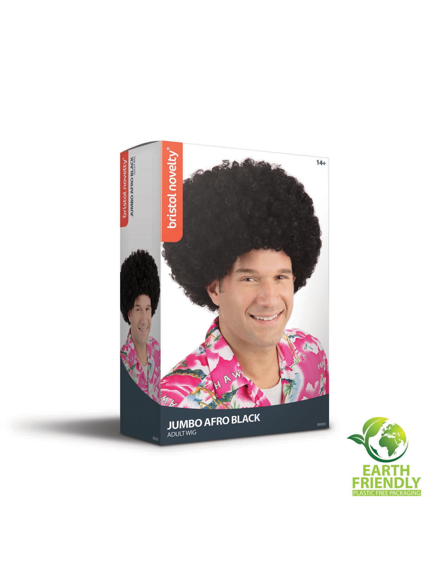 Zwarte Jumbo Afro Pruik