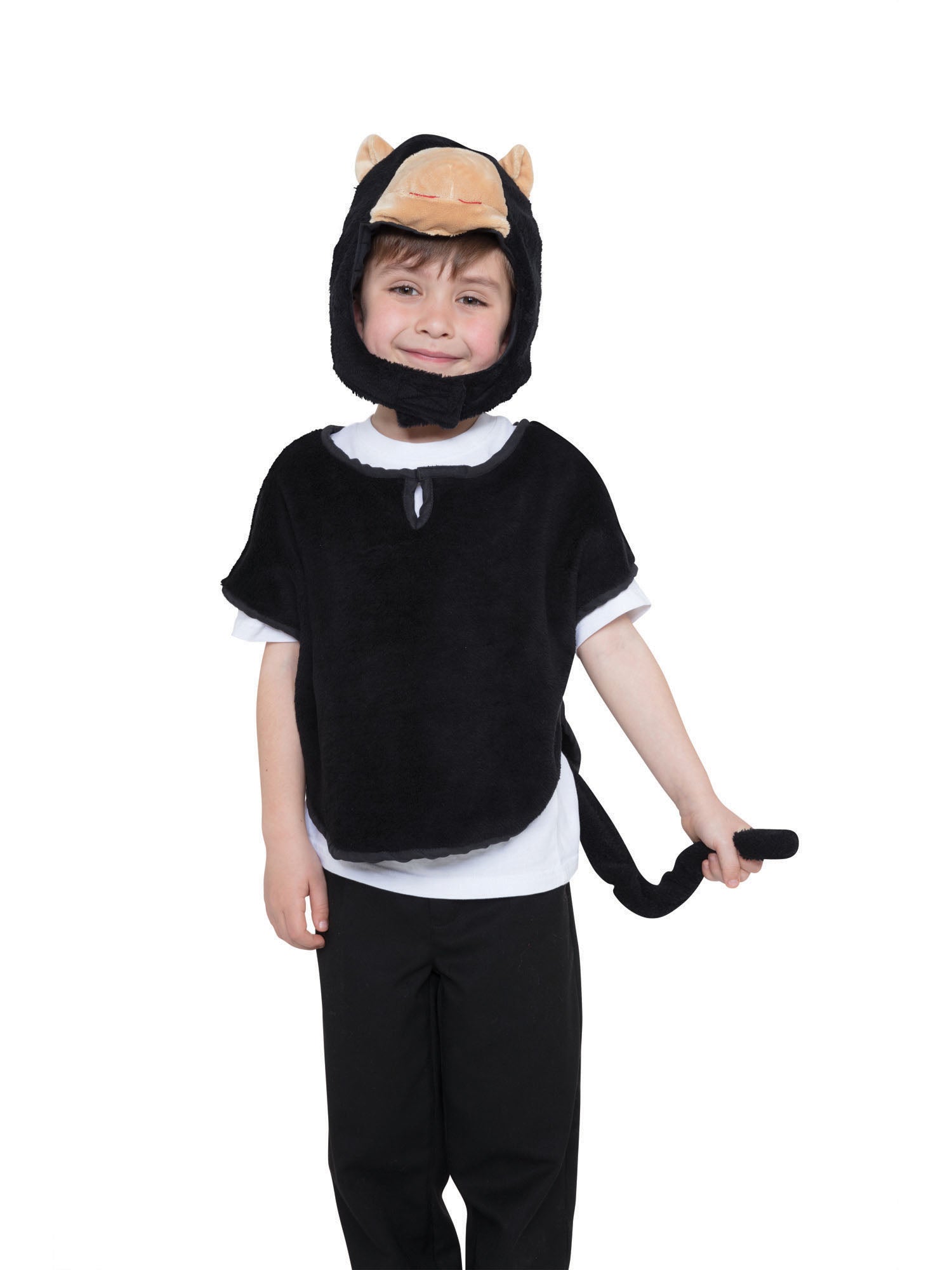 Kinderkostuum Aap Tabbert met Capuchon en Staart