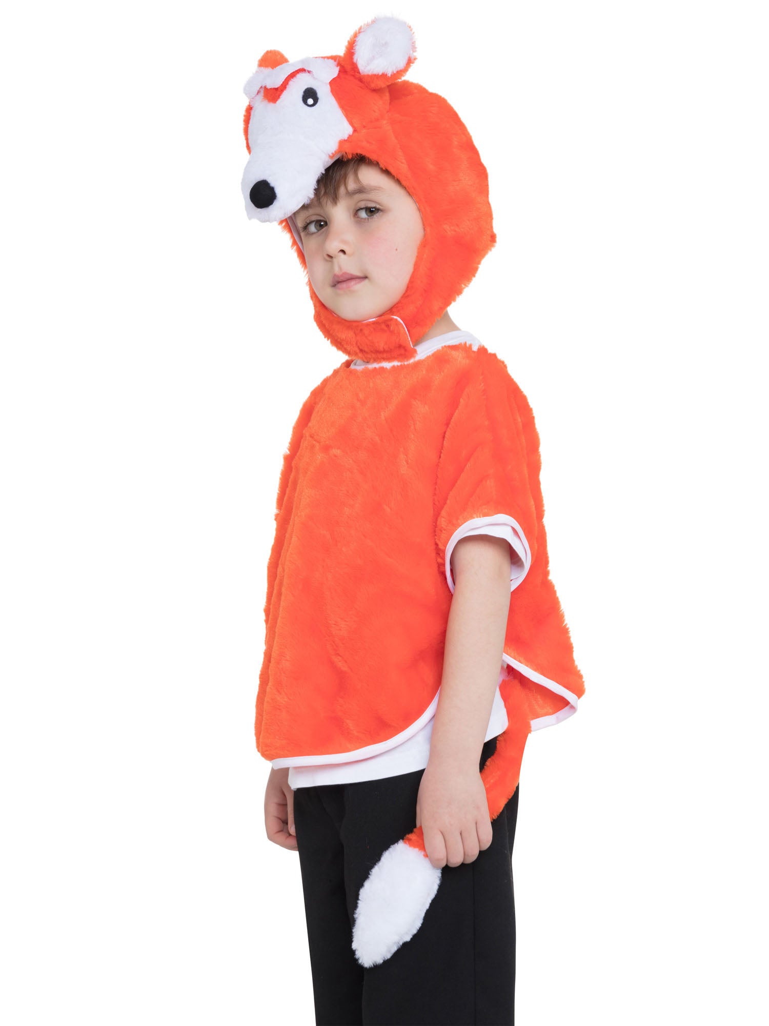Kinderkostuum Vos Tabbert met Capuchon en Staart
