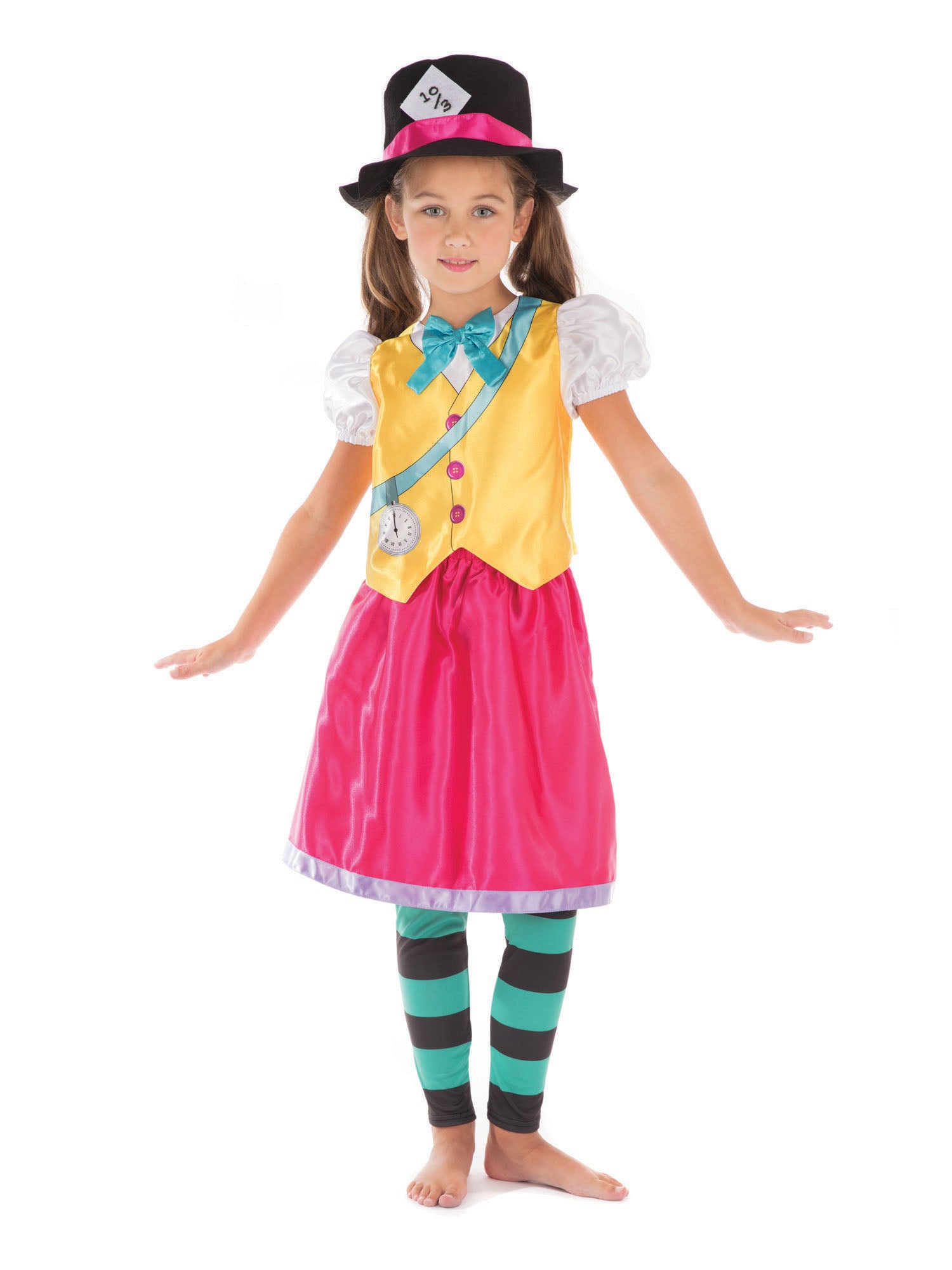 Kinderkostuum Mad Hatter Meisje