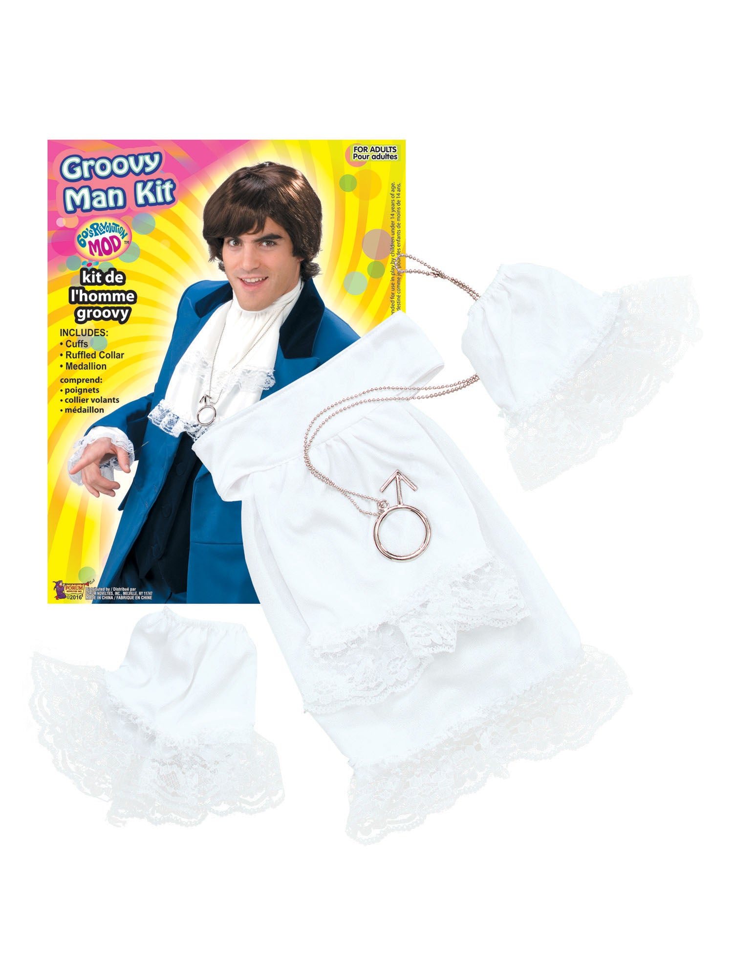 Volwassenenkostuum Groovy Jaren '60 Set