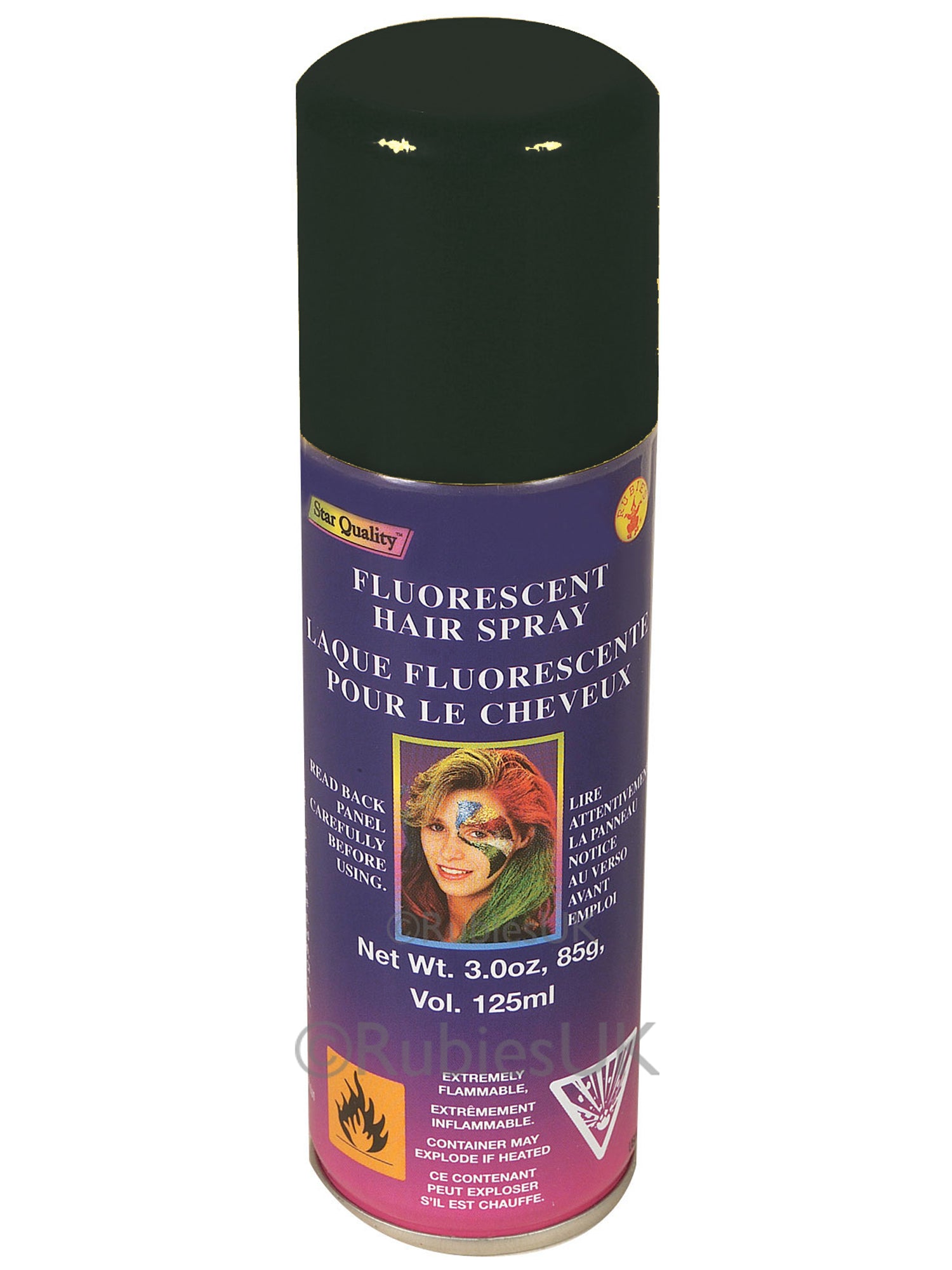 Zwarte Haarspray Verkleedaccessoire