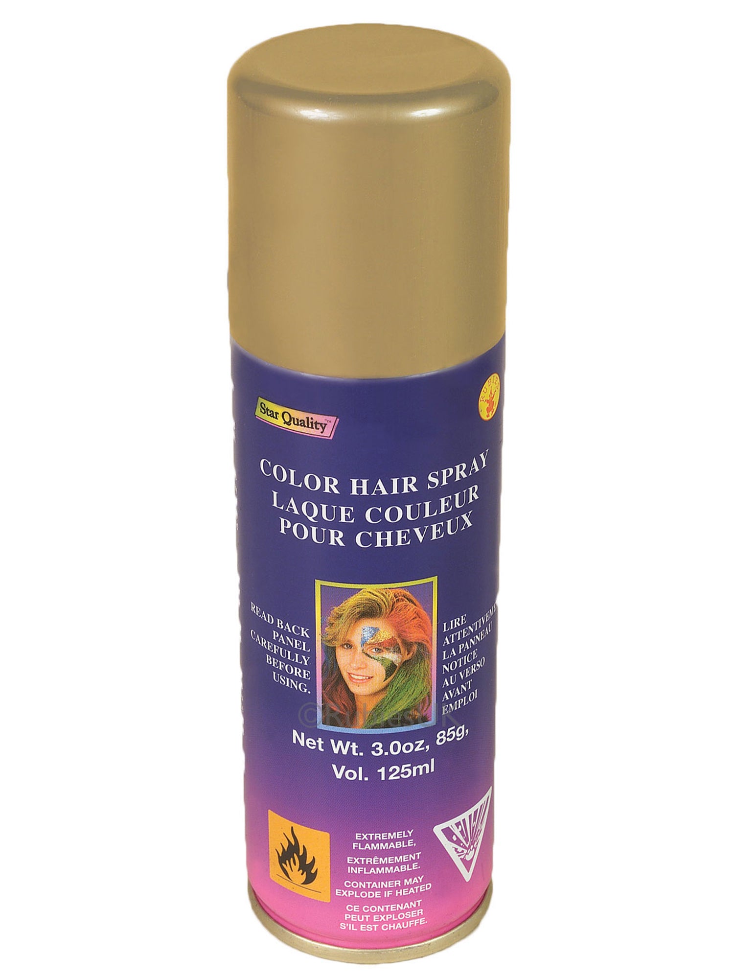 Zilveren Haarspray Kostuumaccessoire