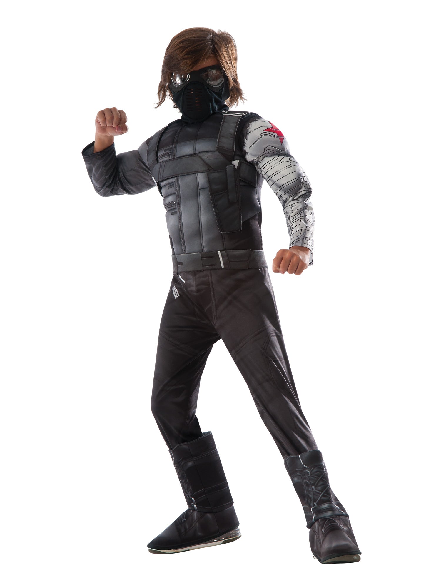 Deluxe gespierd Winter soldier kostuum