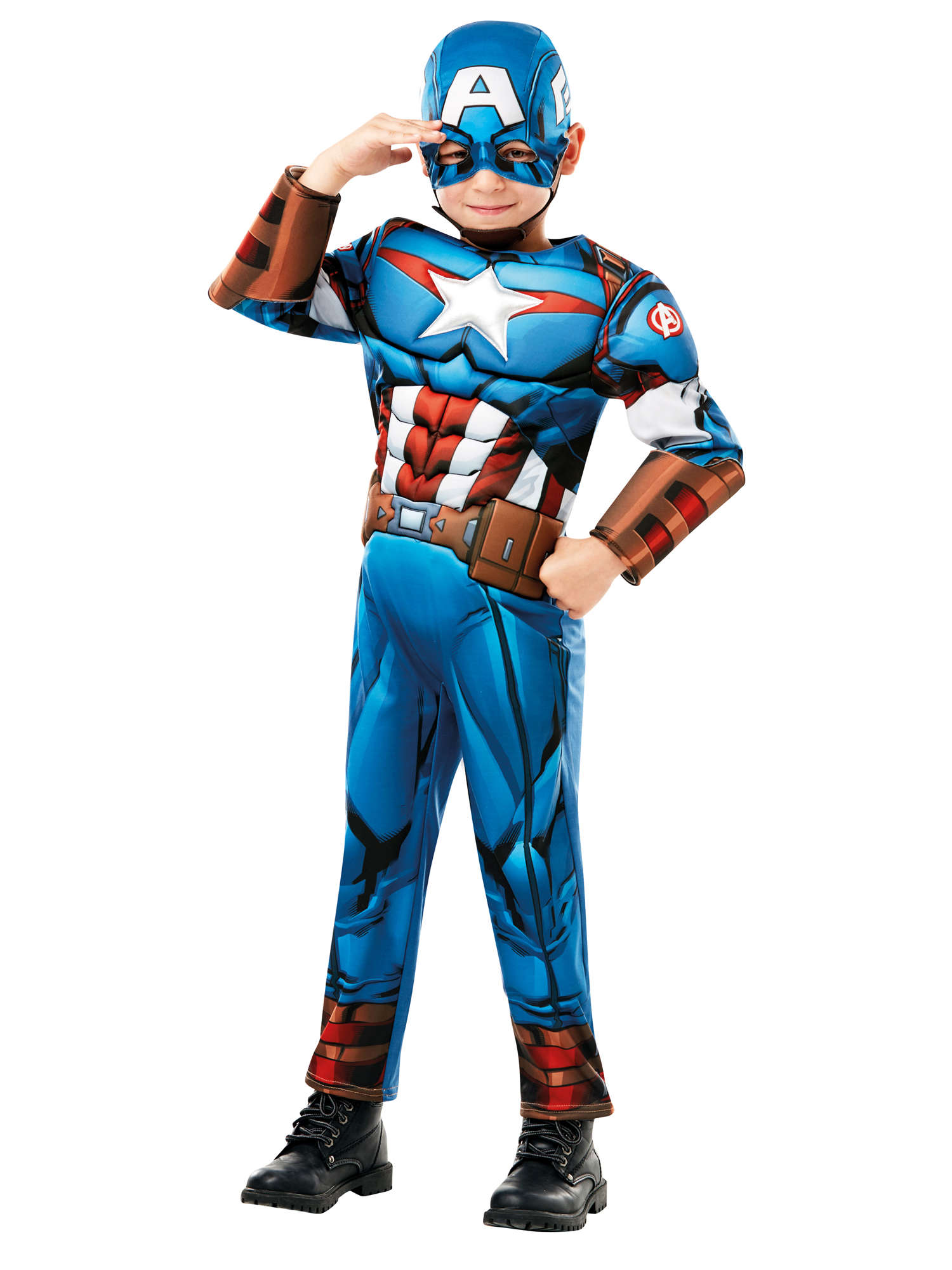 Kinderkostuum Marvel Captain America Deluxe