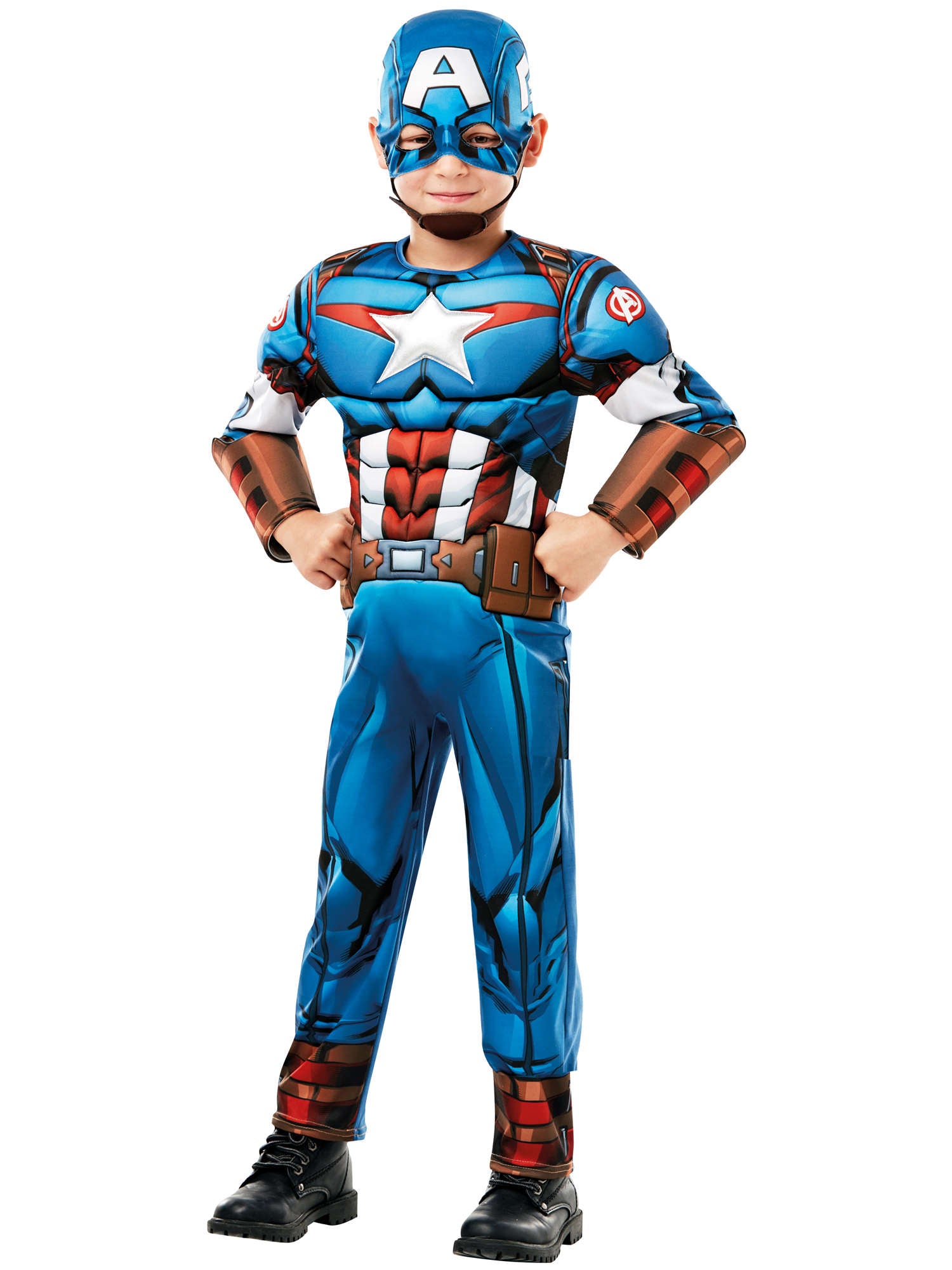 Kinderkostuum Marvel Captain America Deluxe