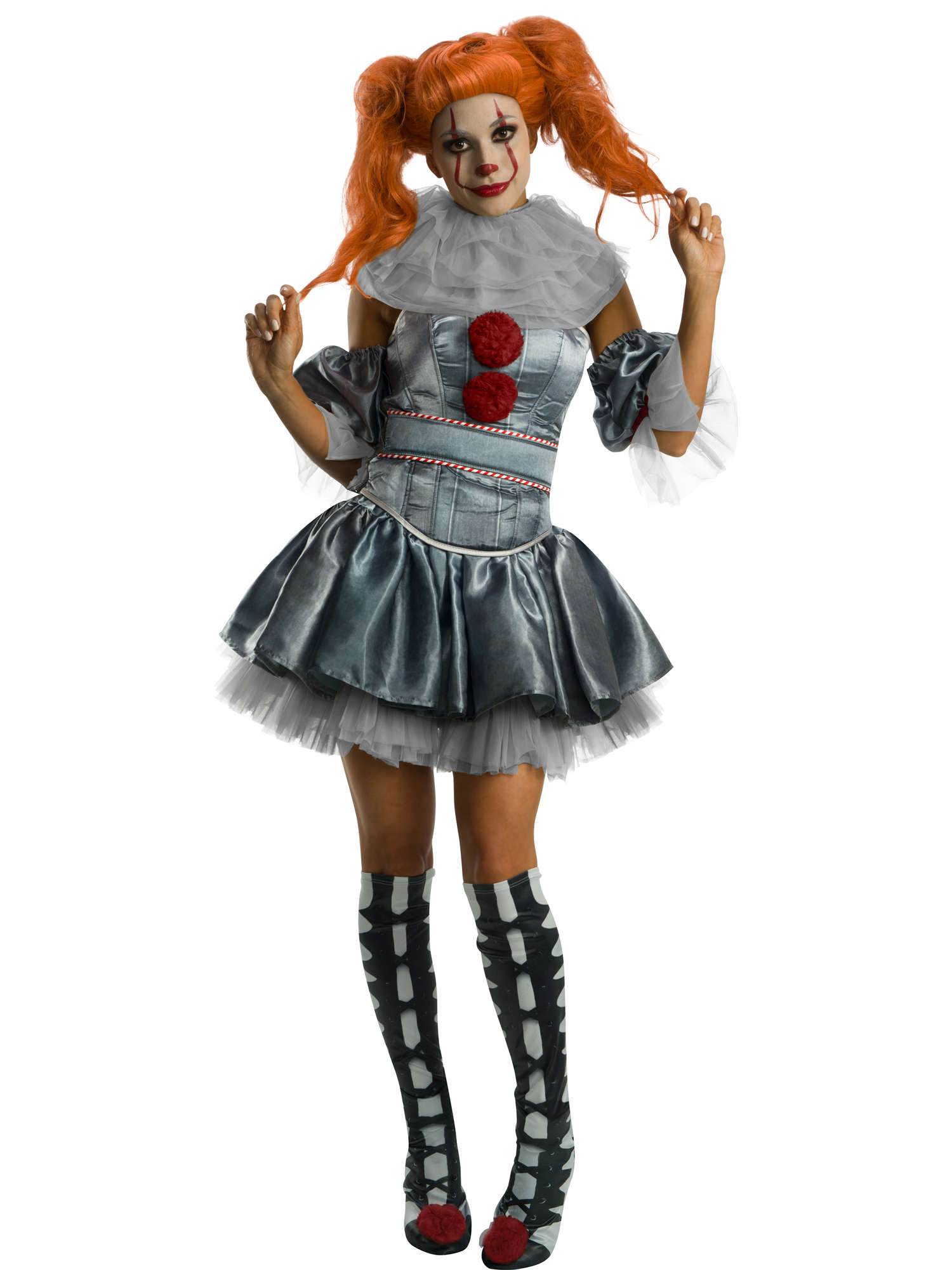 Deluxe vrouwelijk Pennywise kostuum