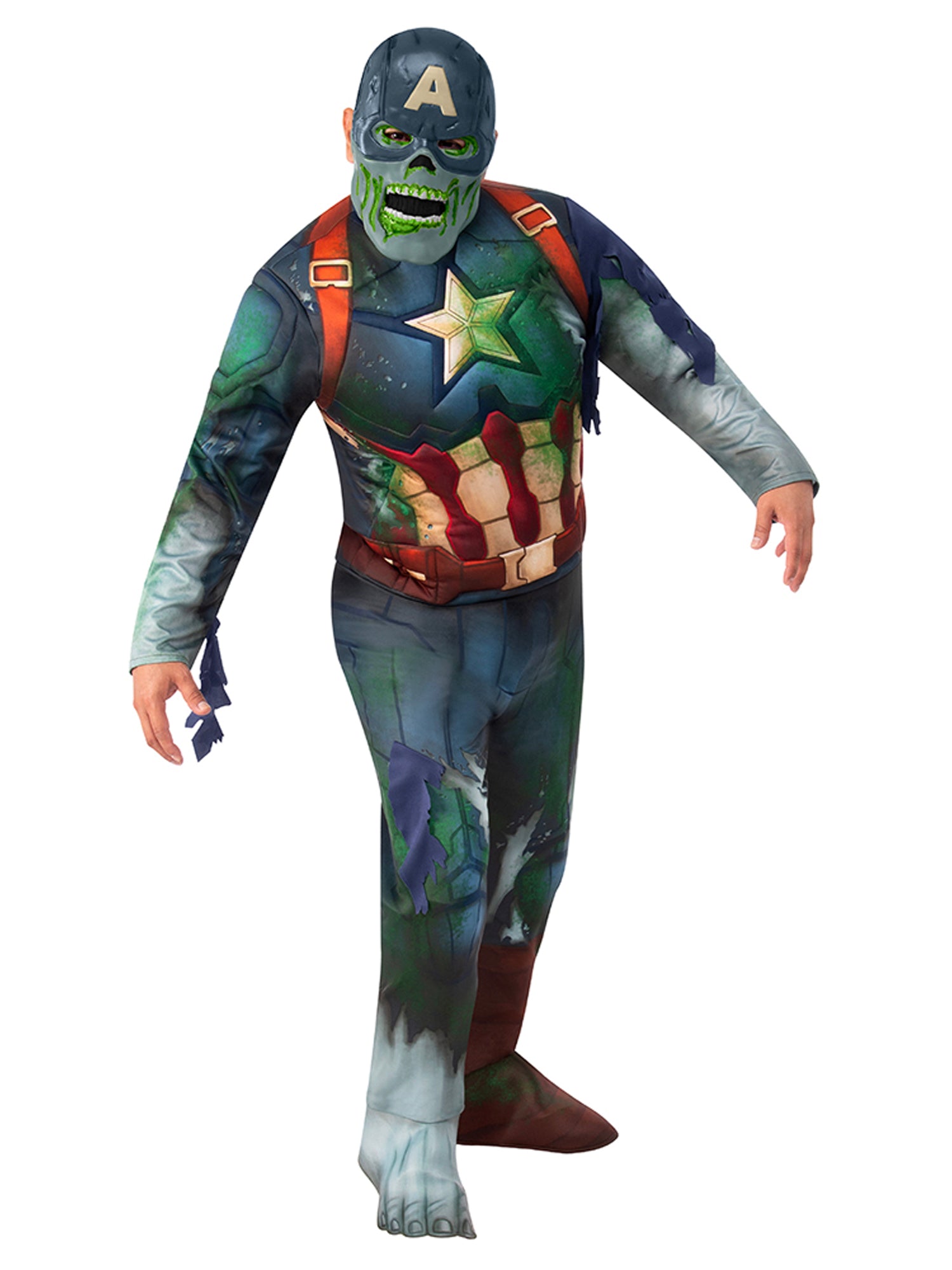 Volwassenenkostuum Marvel Captain America Zombie Deluxe