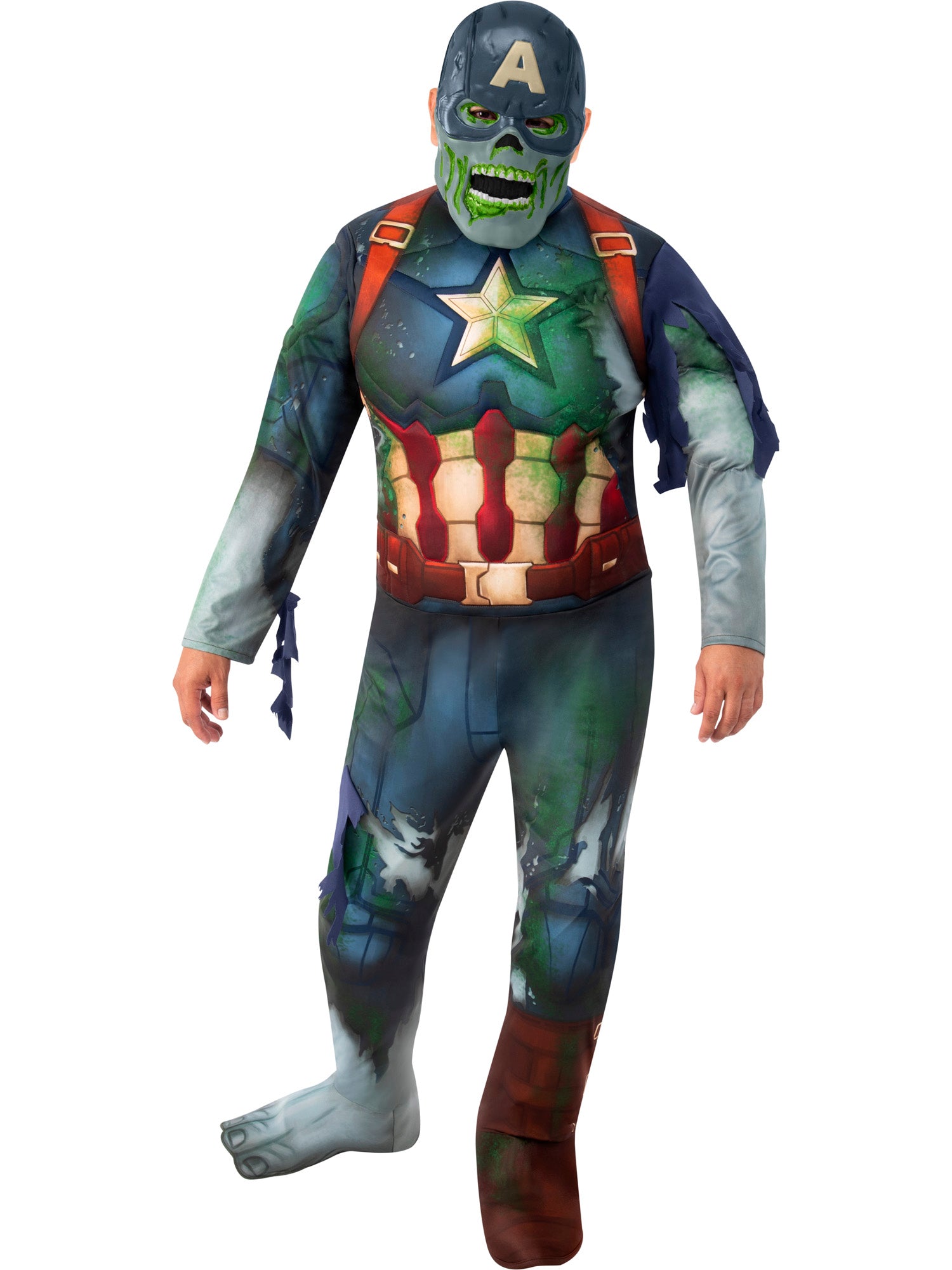 Volwassenenkostuum Marvel Captain America Zombie Deluxe