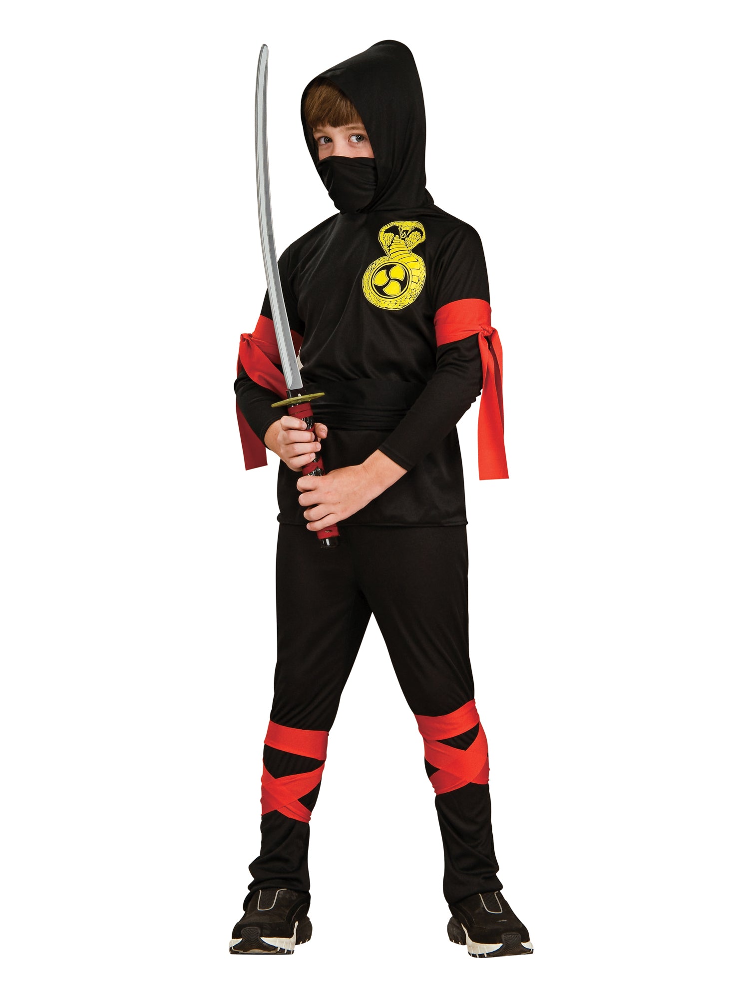 Spookhuis Zwarte Ninja Kinderkostuum