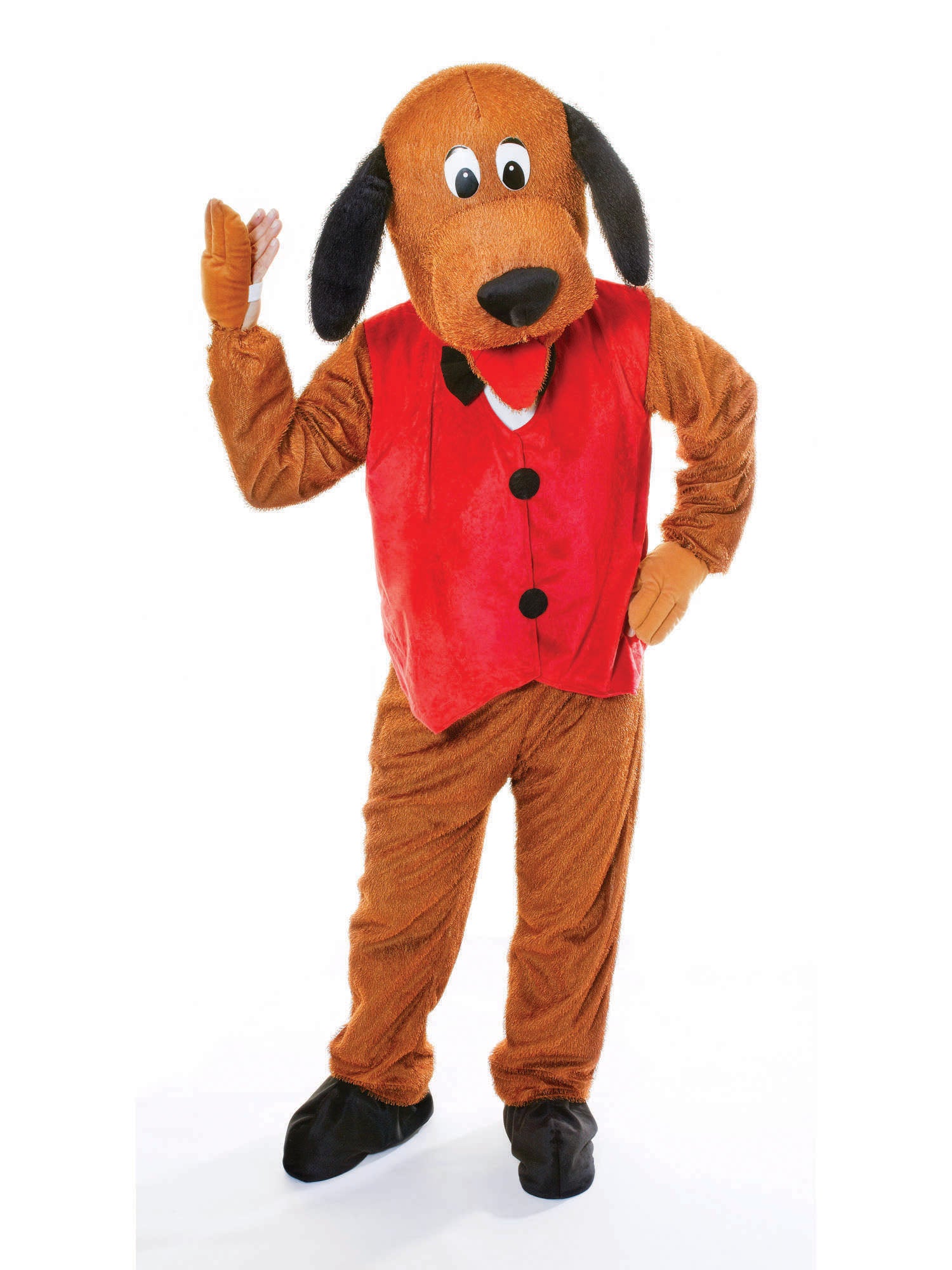 Volwassenenkostuum Hond met Gilet Groot Hoofd