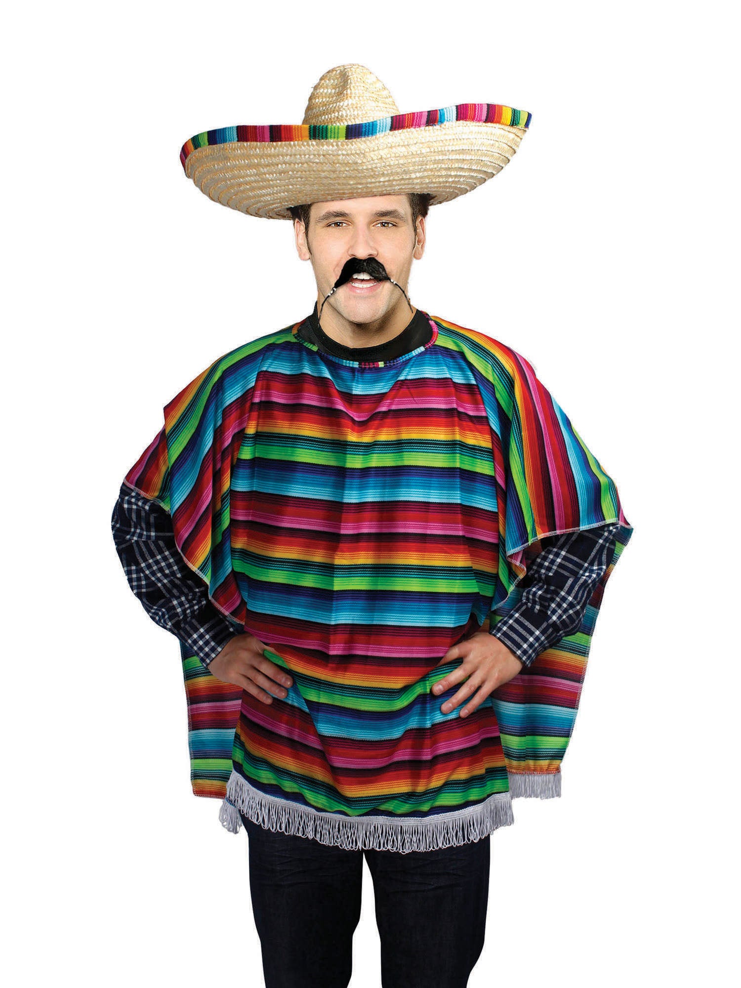 Volwassenenkostuum Mexicaanse Poncho