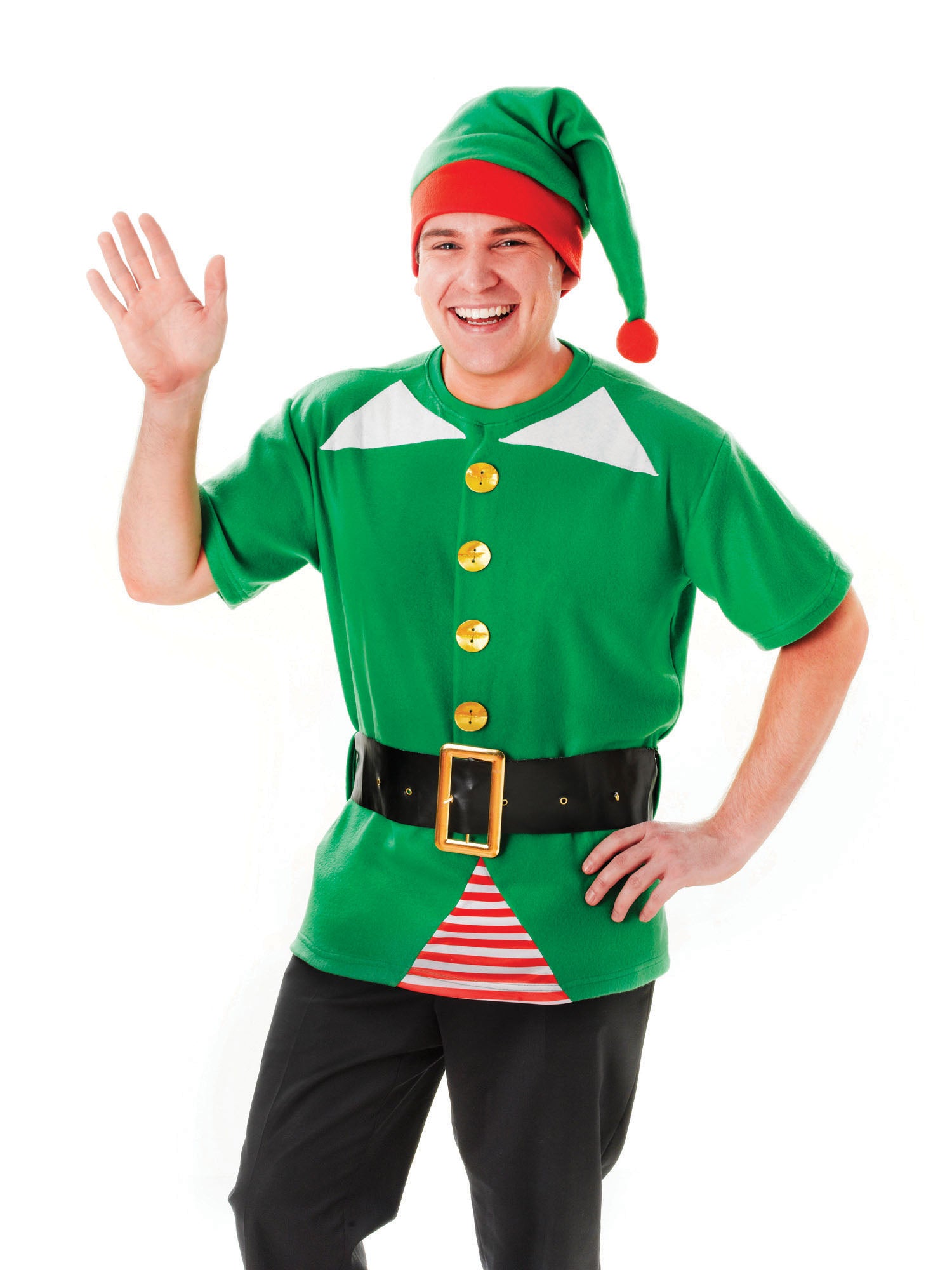 Volwassenenkostuum Jolly Elf 3-Delig Set