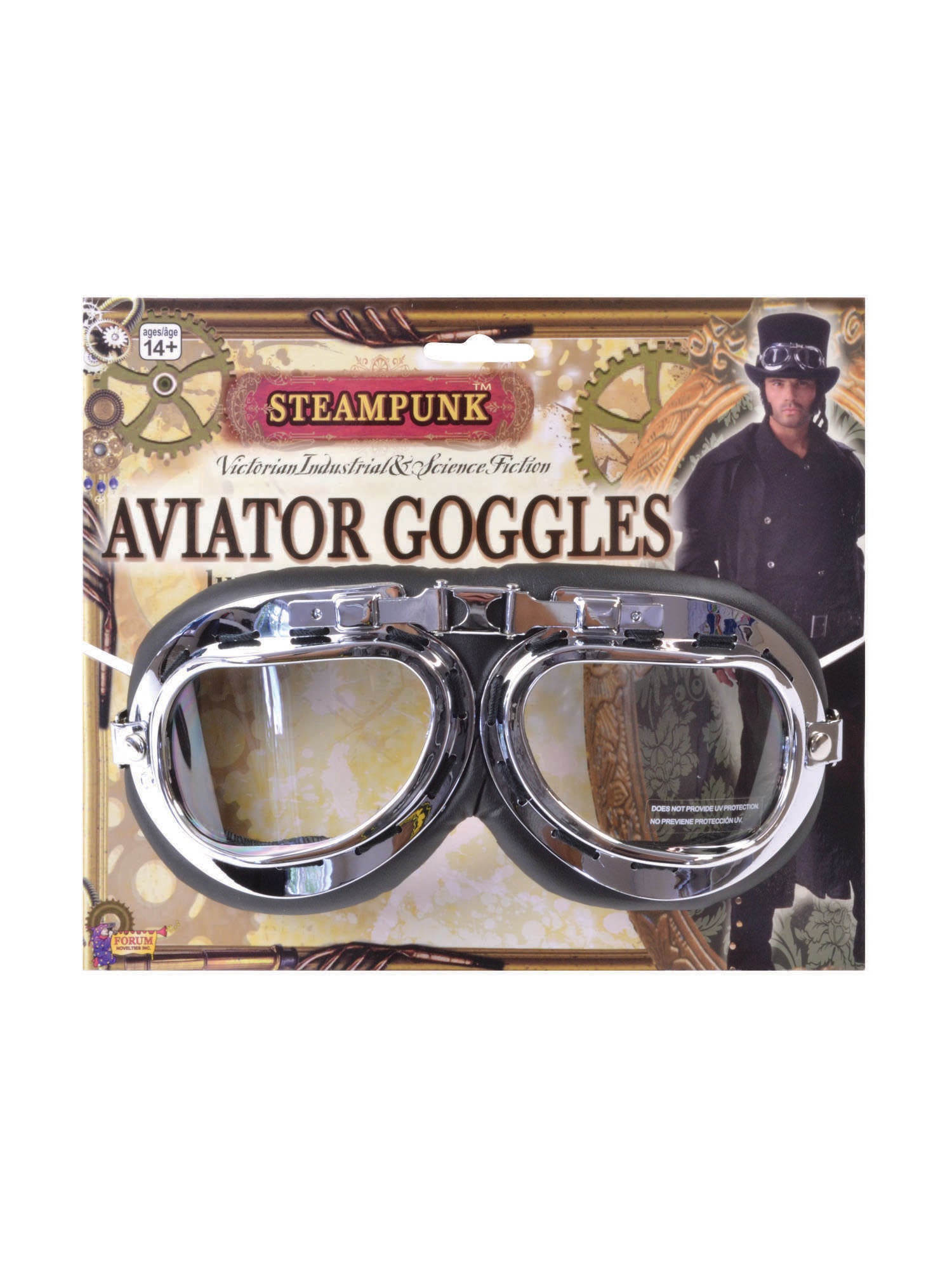Steampunk Pilotenbril Kostuumaccessoire