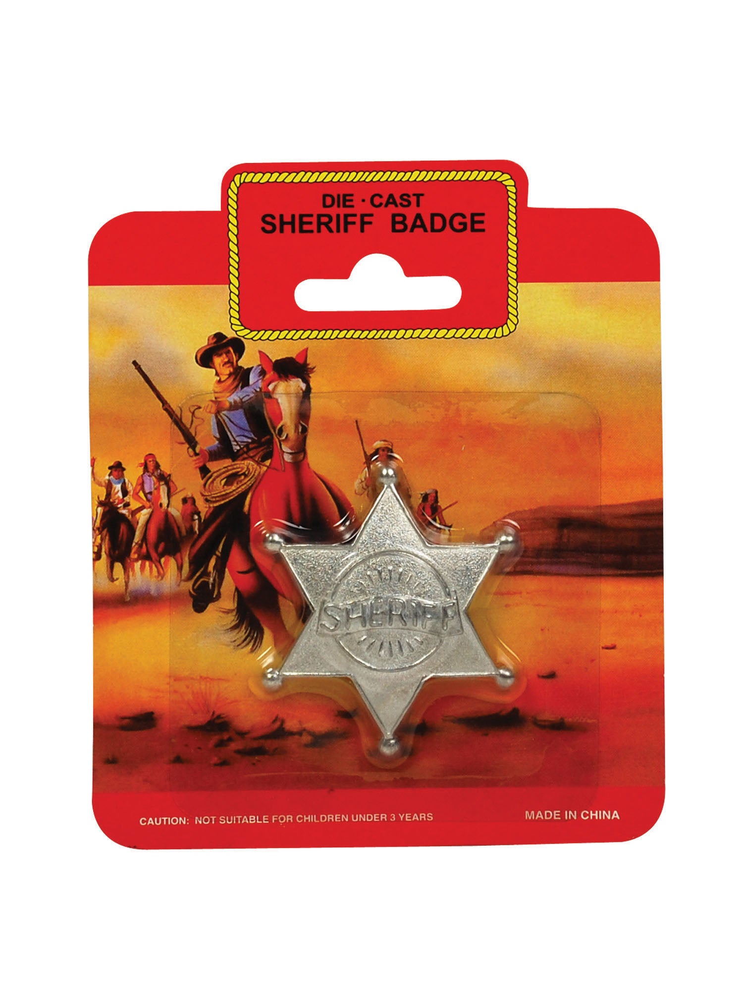 Sheriffsbadge Metaal Kostuumaccessoire