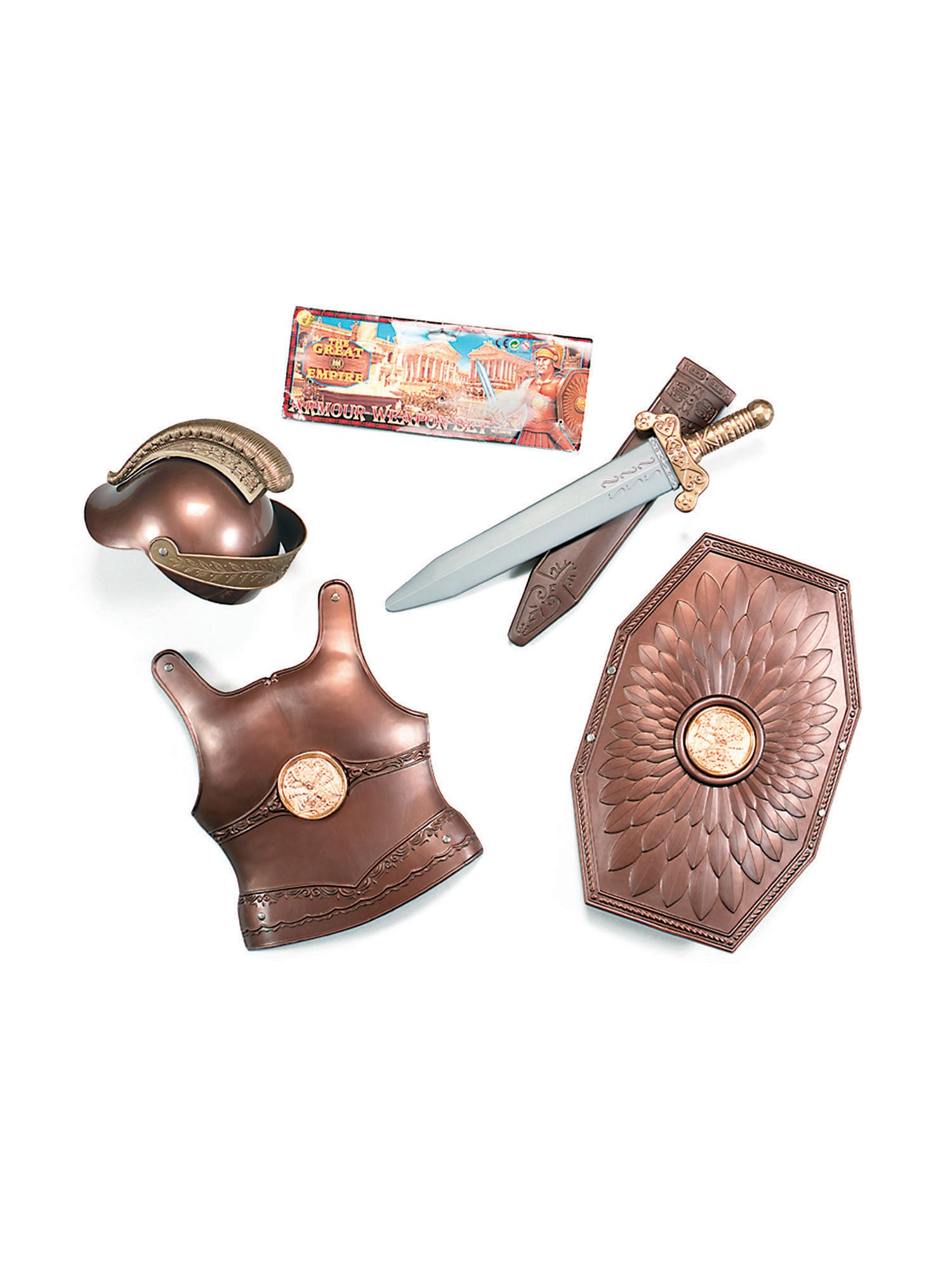 Romeins Harnas met Wapen Set Kostuumaccessoire