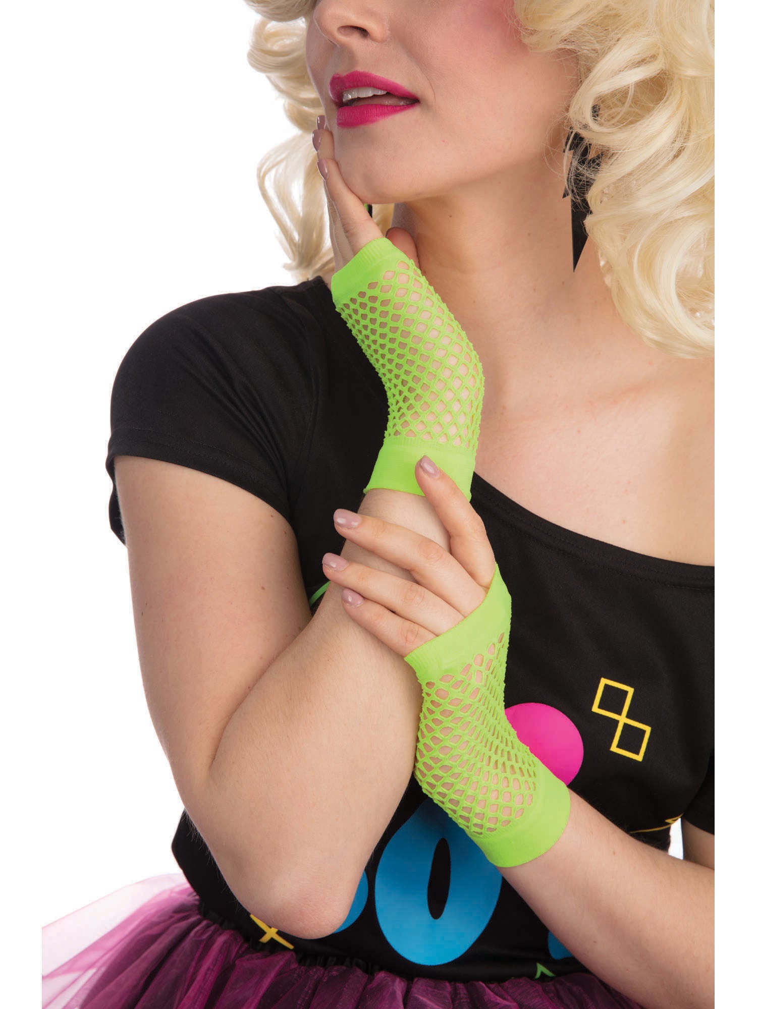 Visnet Handschoenen Kort Kostuumaccessoire