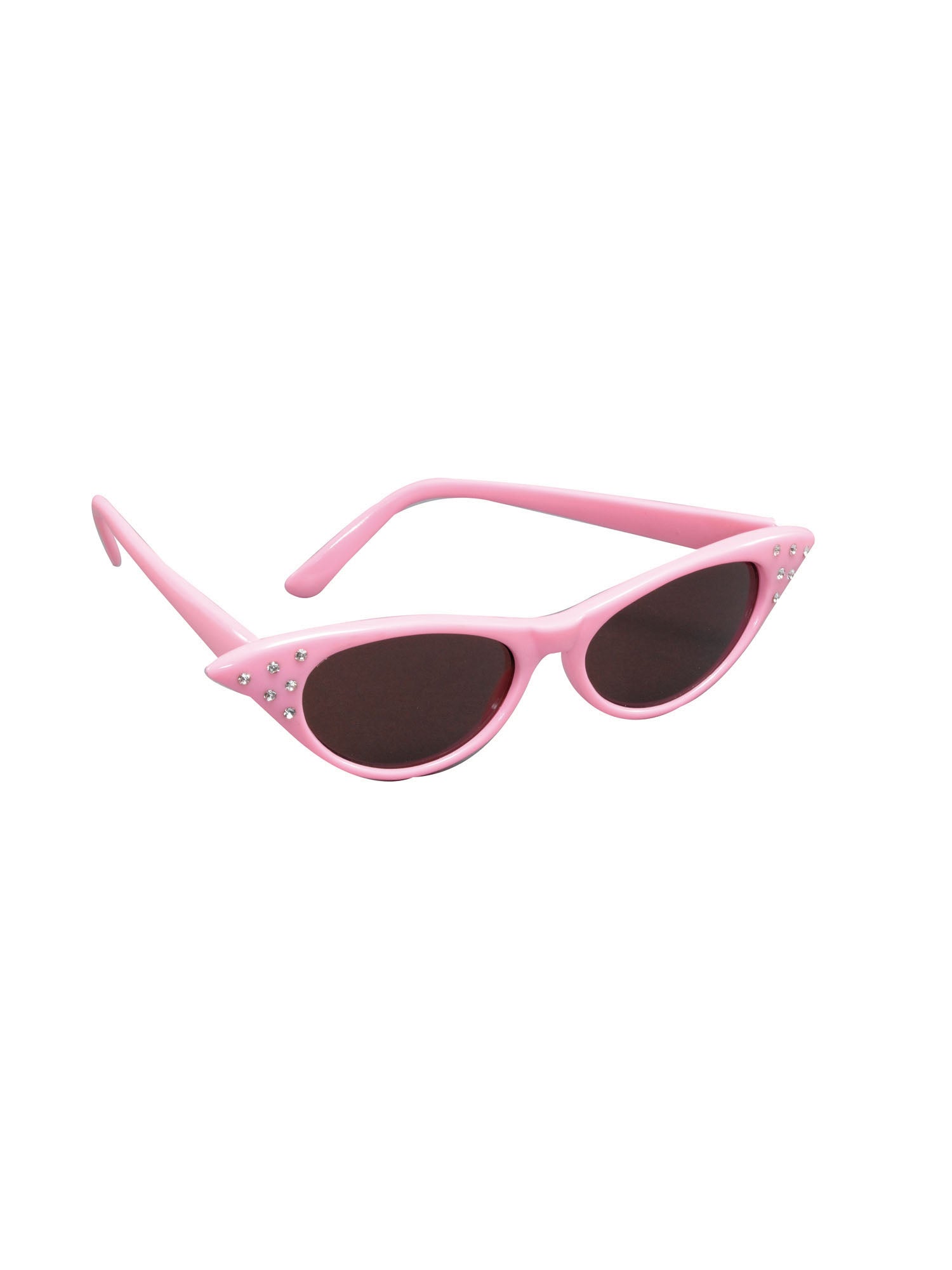 Roze jaren 50 dameszonnebril als kostuumaccessoire
