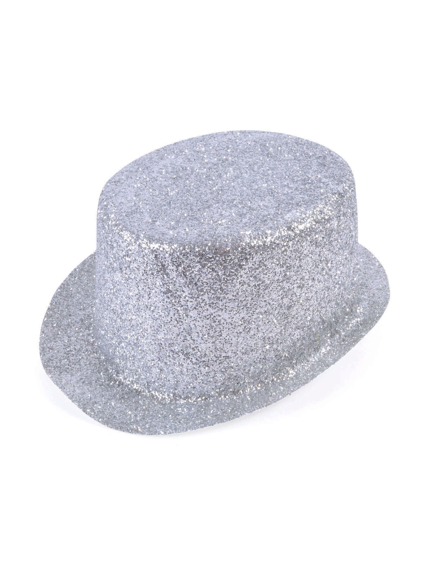 Zilveren Glitter Topper Hoed