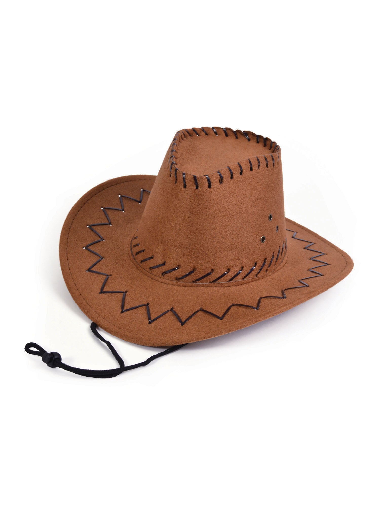 Bruine gestikte cowboyhoed