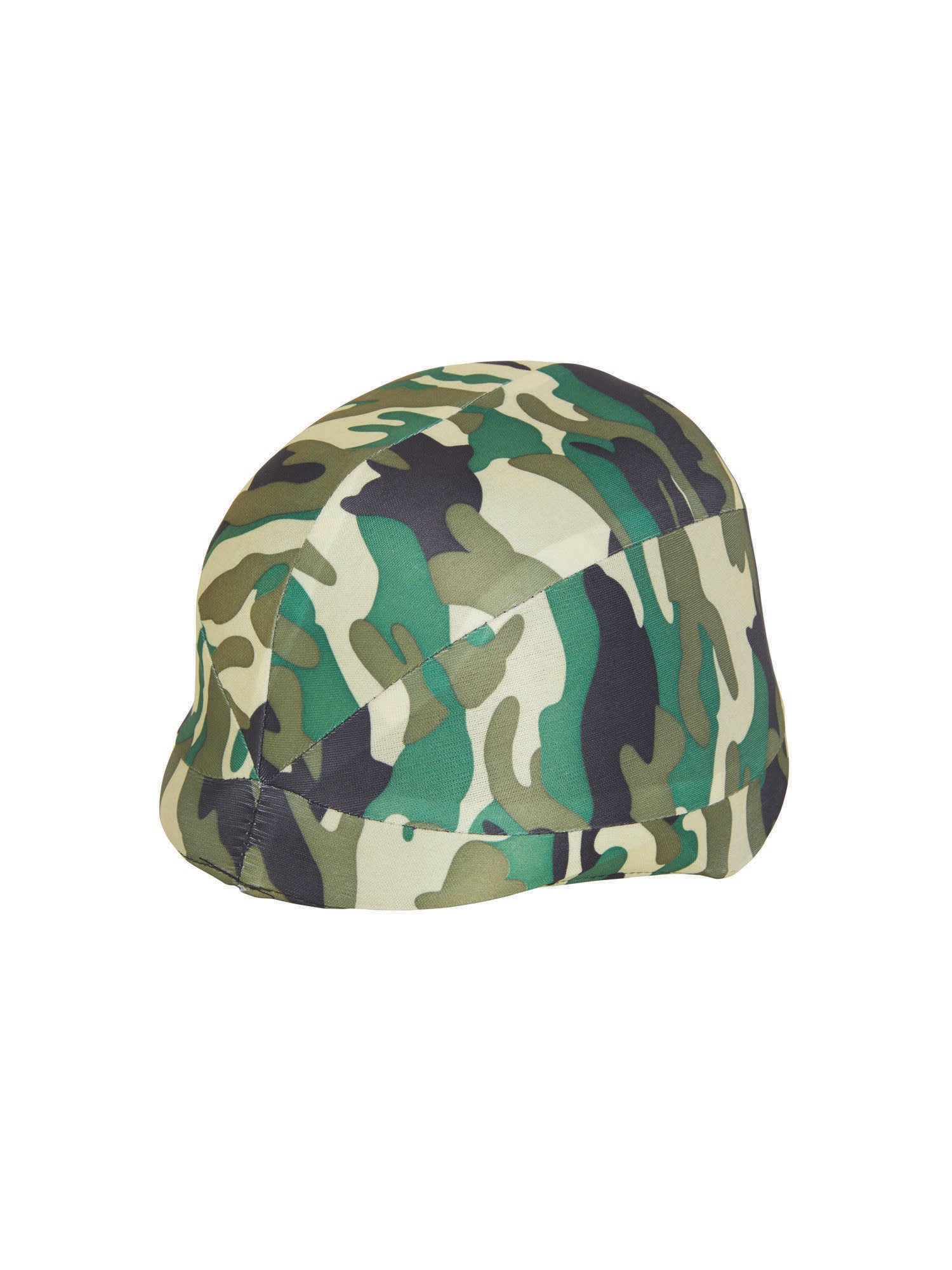 Camouflagehelm met stoffen bekleding