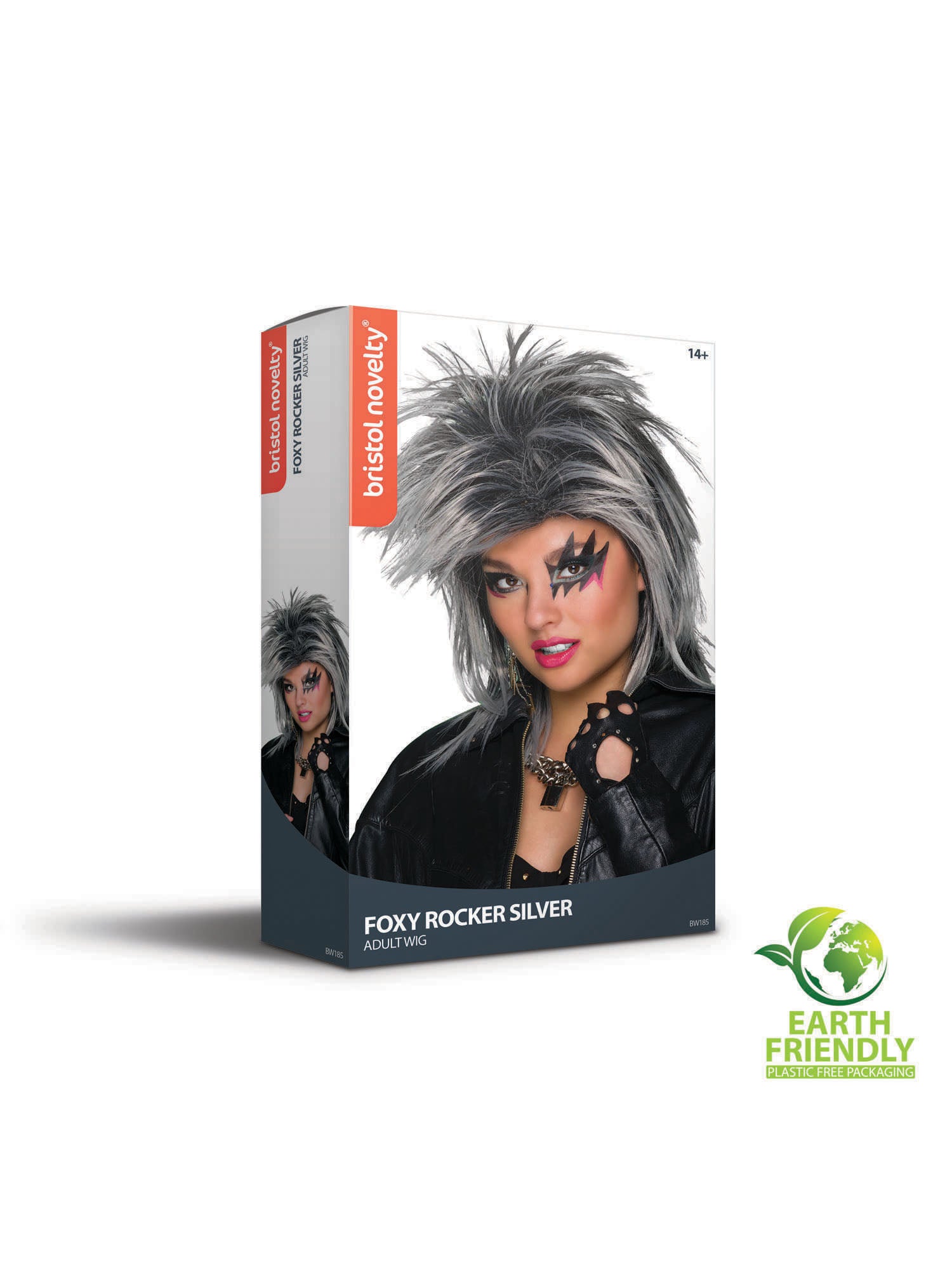 Zilveren Foxy Rocker Pruik