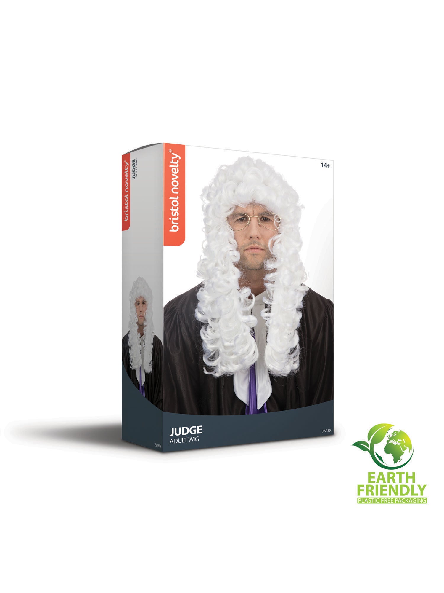 Witte rechterpruik