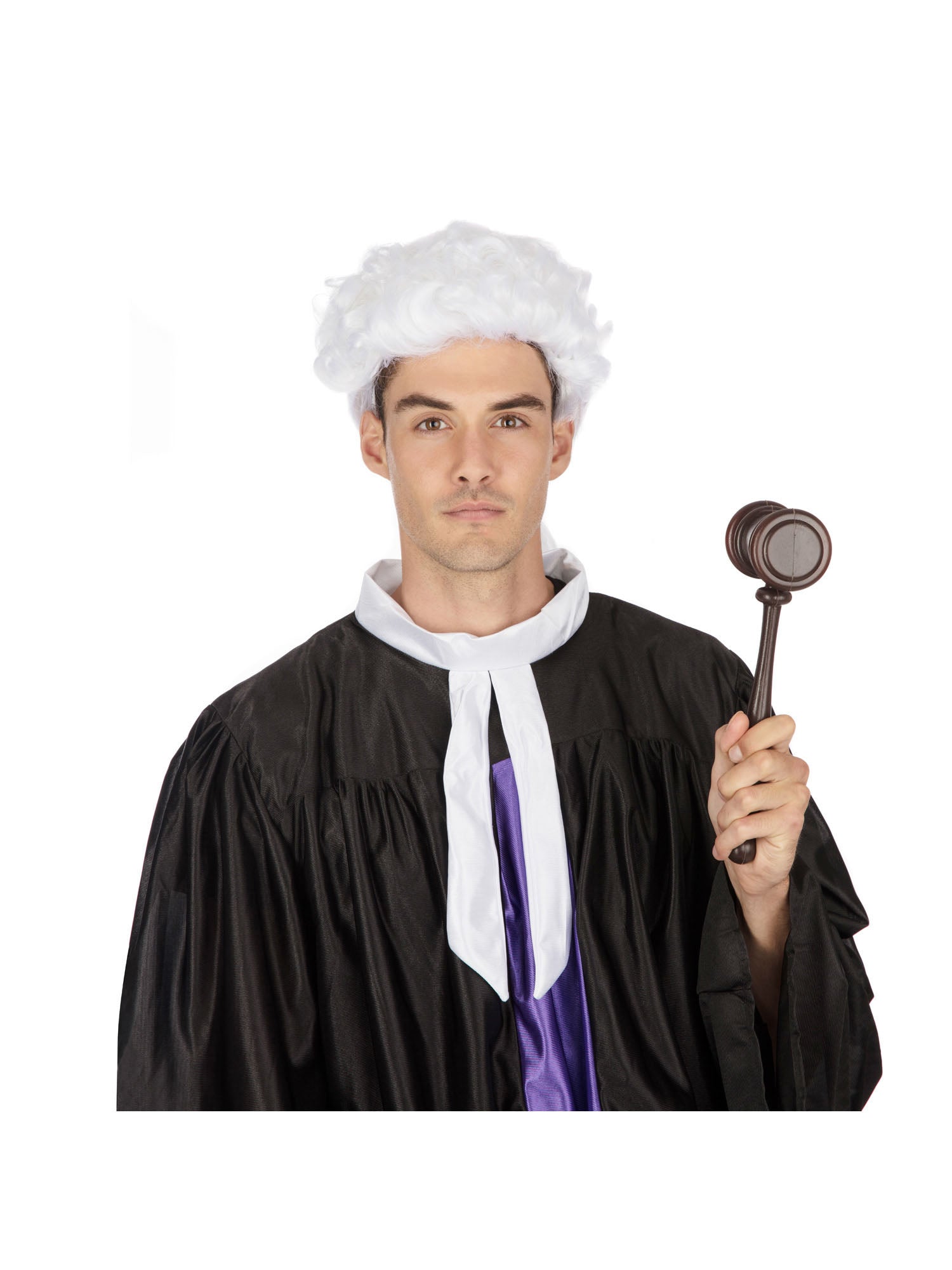 Witte pruik van het gerecht