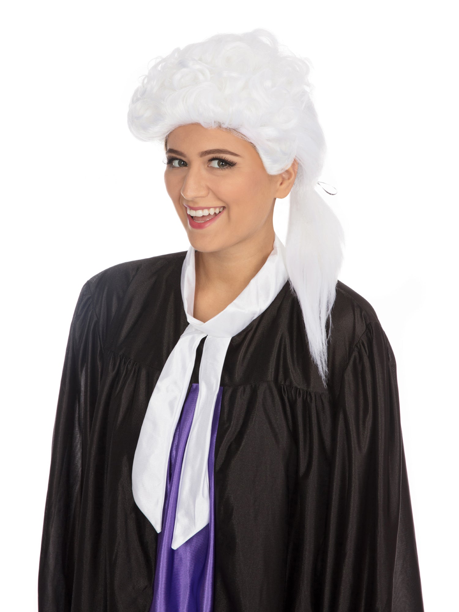 Witte pruik van het gerecht